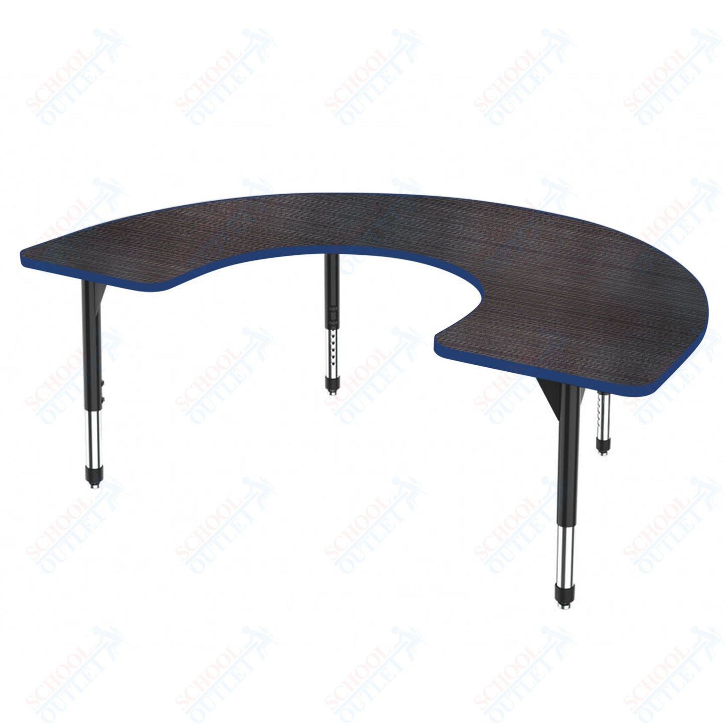Marco Premier Series Horseshoe Stand-Up Table 60" x 66" Adjustable Height 32"-42" (43-2270-MA)