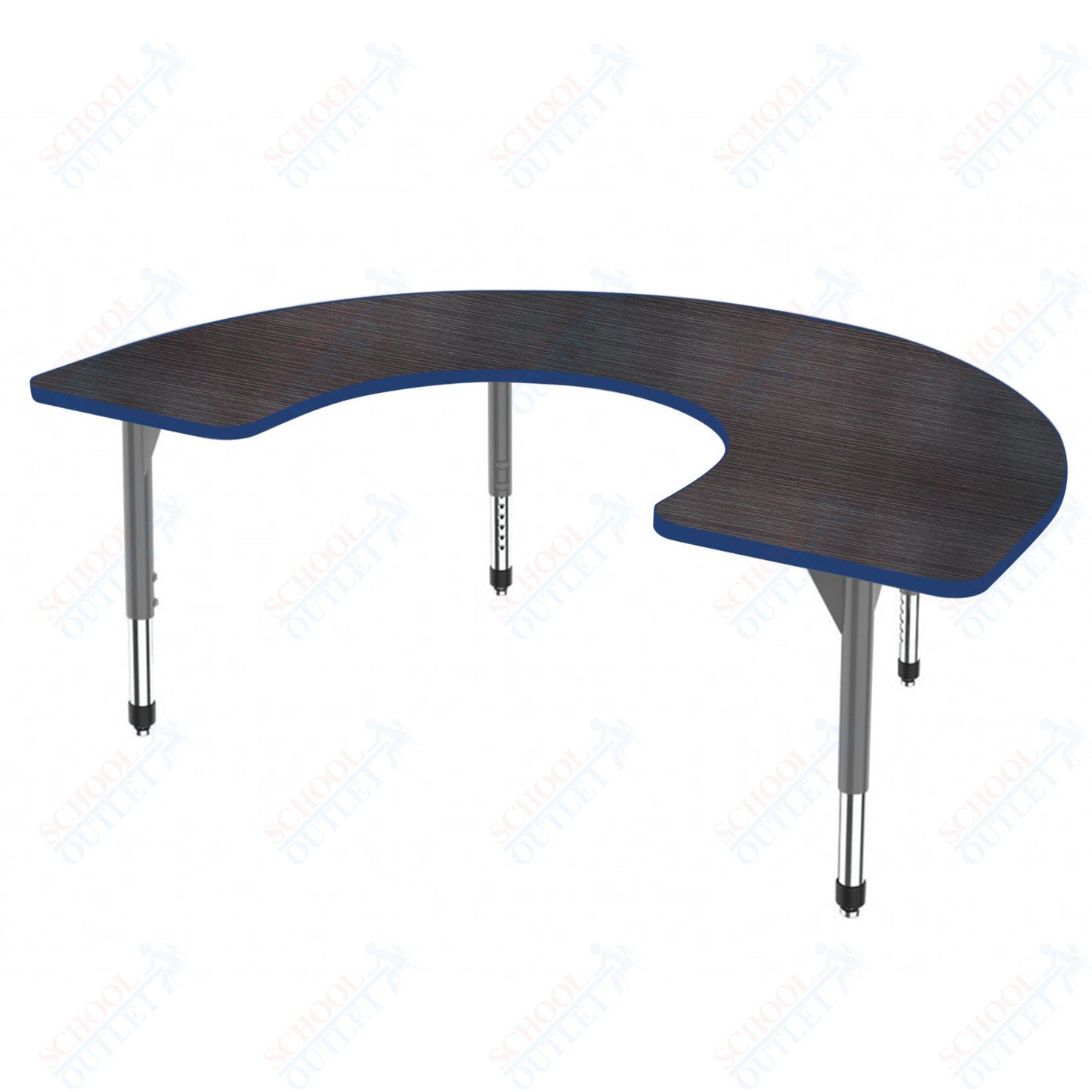 Marco Premier Series Horseshoe Stand-Up Table 60" x 66" Adjustable Height 32"-42" (43-2270-MA)
