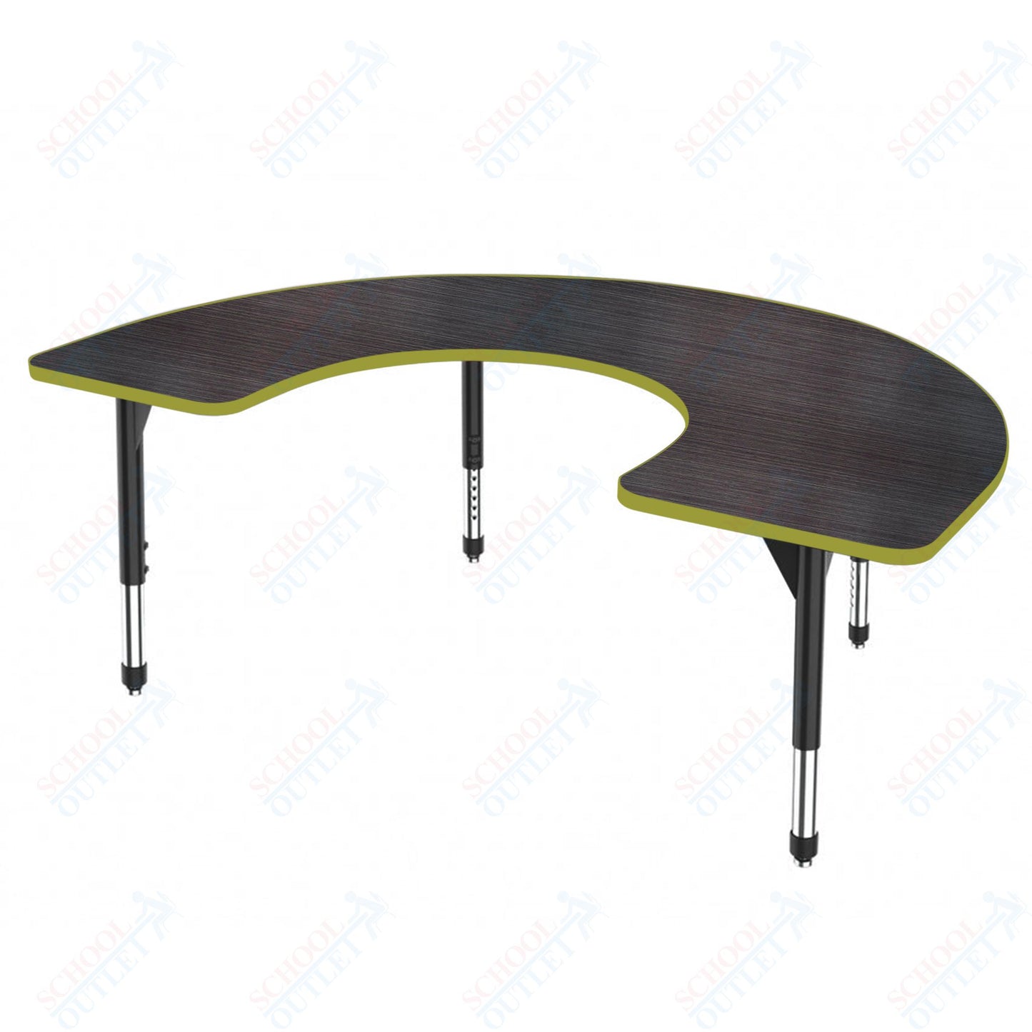Marco Premier Series Horseshoe Stand-Up Table 60" x 66" Adjustable Height 32"-42" (43-2270-MA)