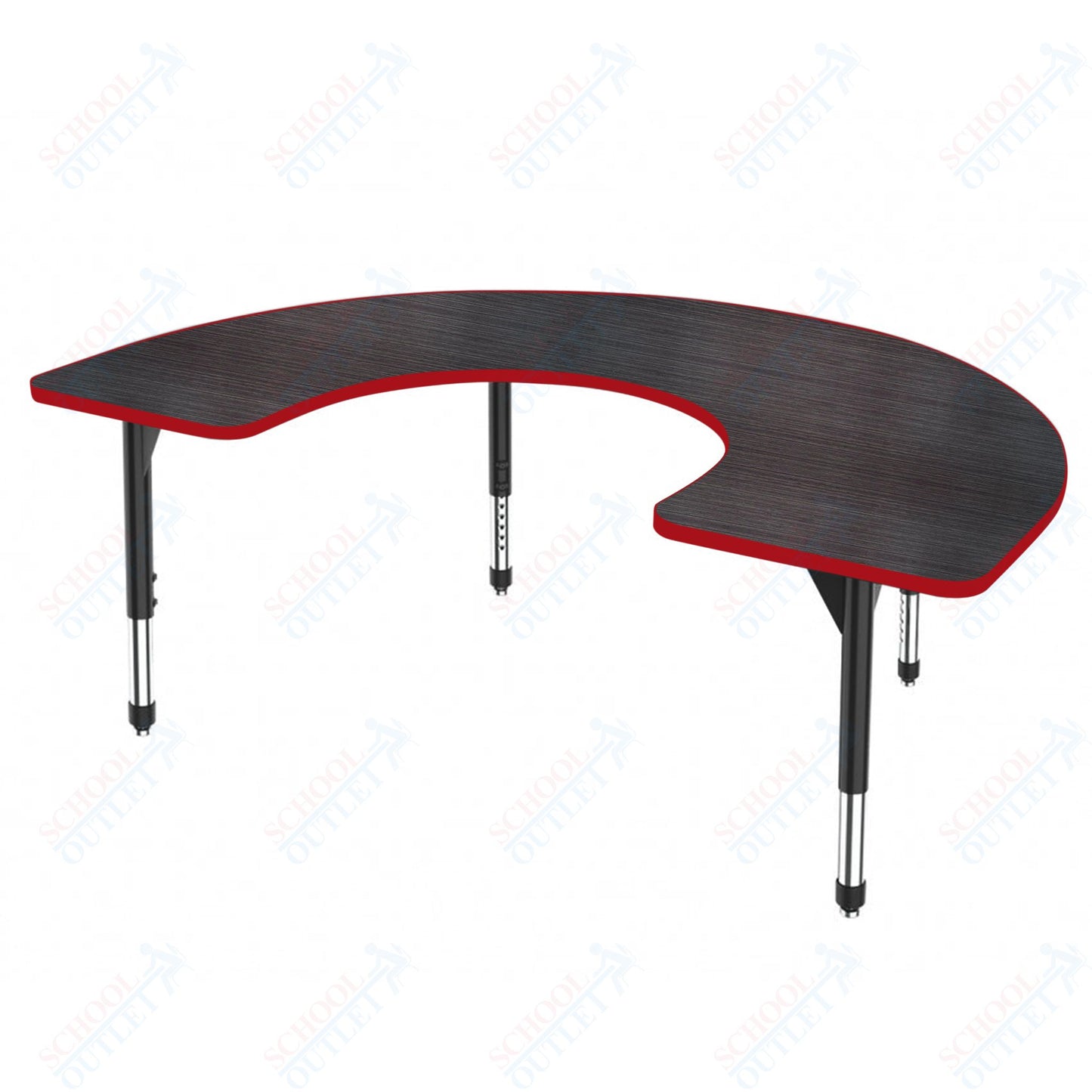 Marco Premier Series Horseshoe Stand-Up Table 60" x 66" Adjustable Height 32"-42" (43-2270-MA)