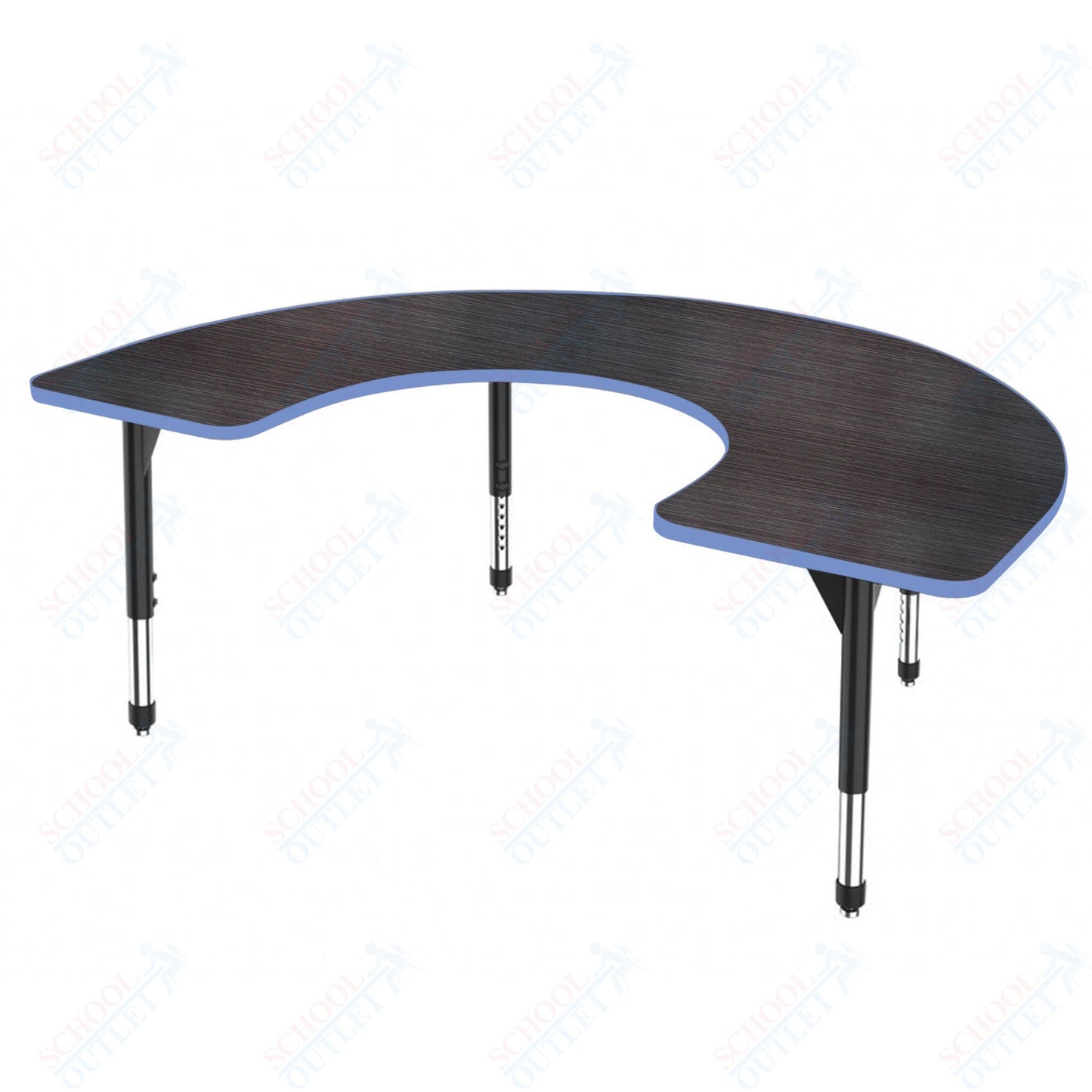 Marco Premier Series Horseshoe Stand-Up Table 60" x 66" Adjustable Height 32"-42" (43-2270-MA)