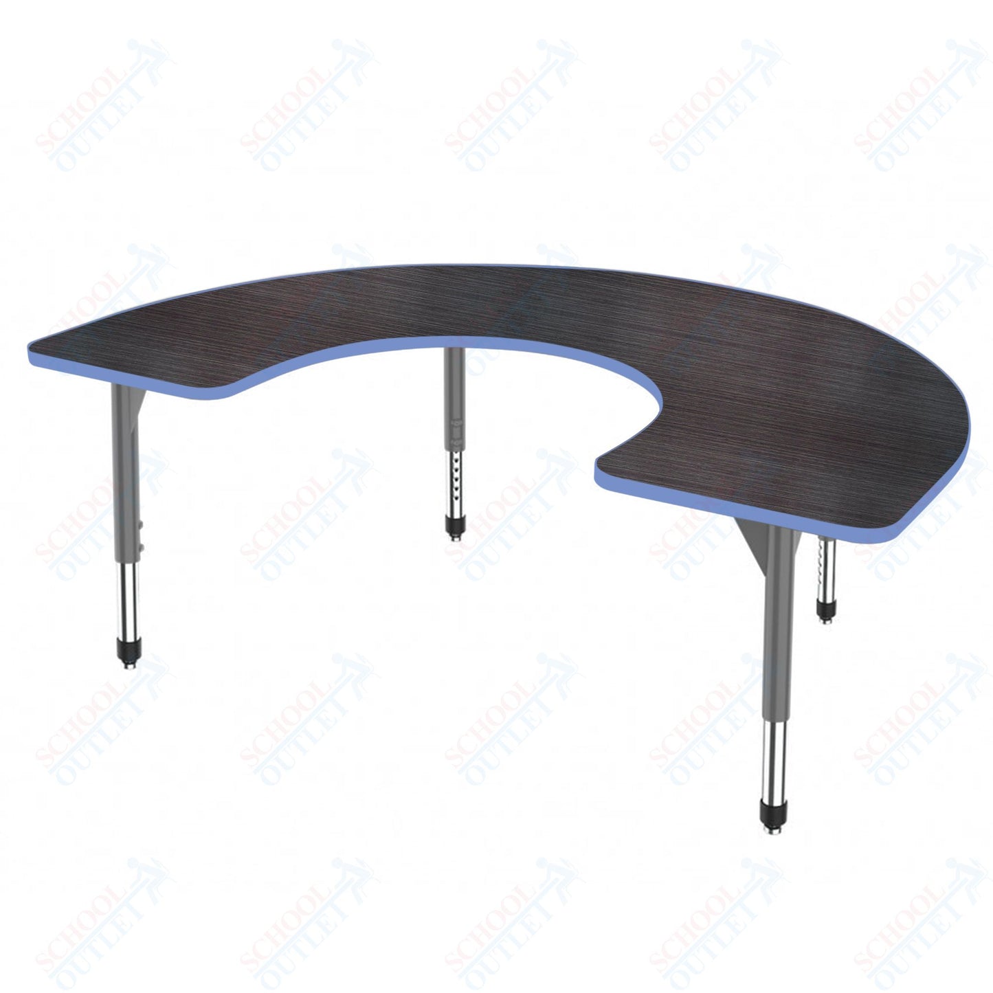 Marco Premier Series Horseshoe Stand-Up Table 60" x 66" Adjustable Height 32"-42" (43-2270-MA)