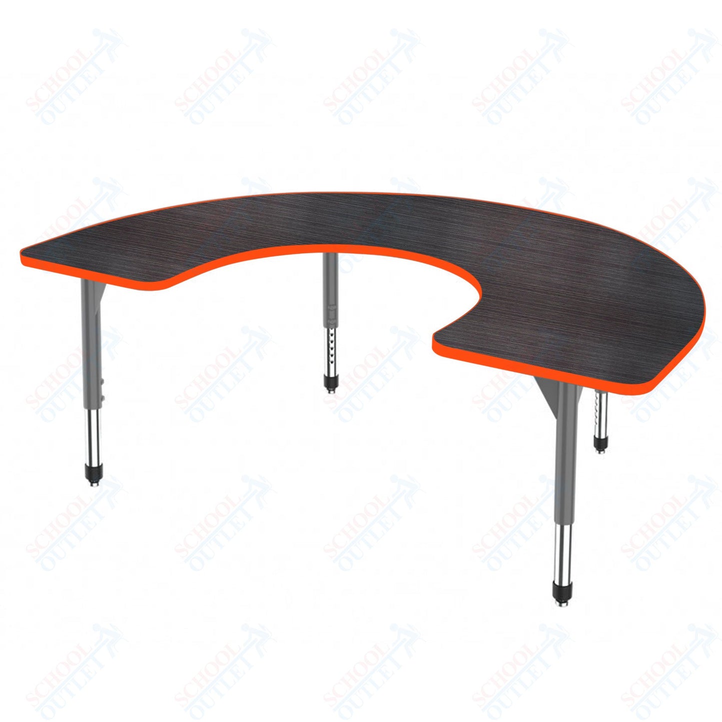 Marco Premier Series Horseshoe Stand-Up Table 60" x 66" Adjustable Height 32"-42" (43-2270-MA)