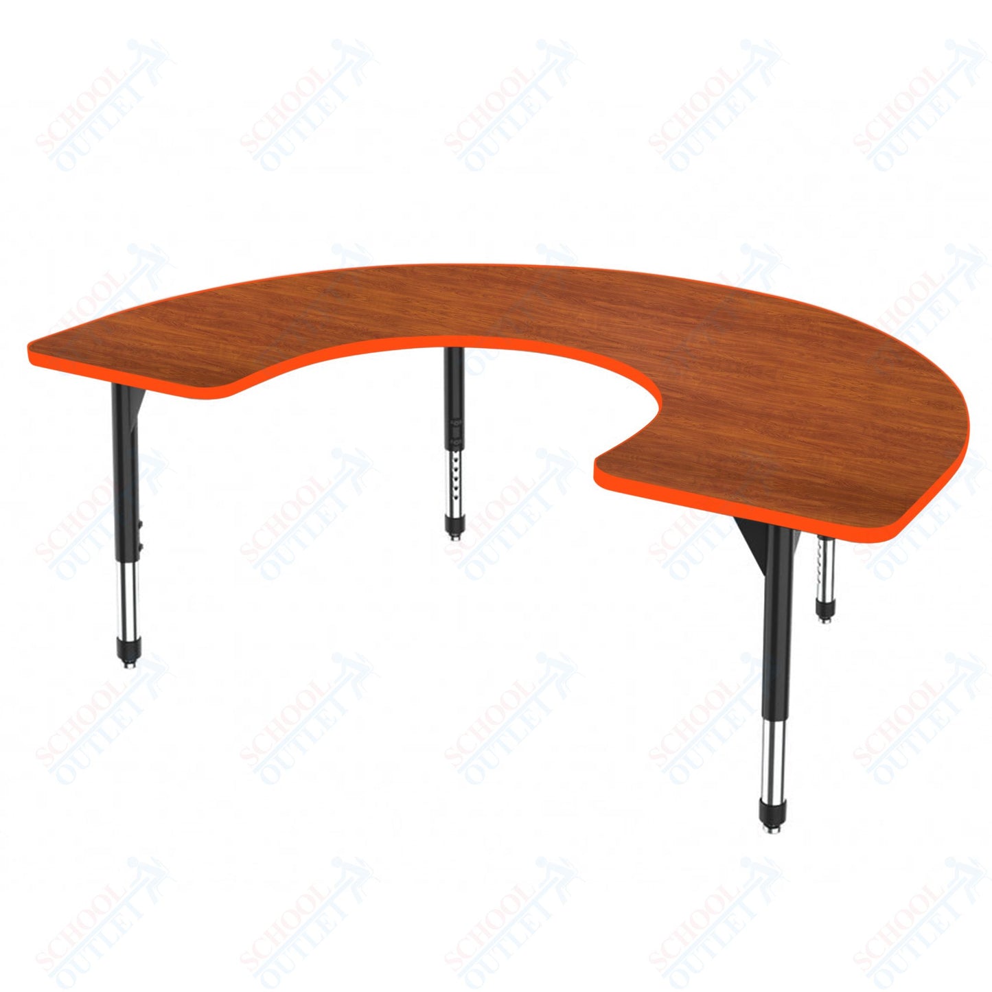 Marco Premier Series Horseshoe Stand-Up Table 60" x 66" Adjustable Height 32"-42" (43-2270-MA)