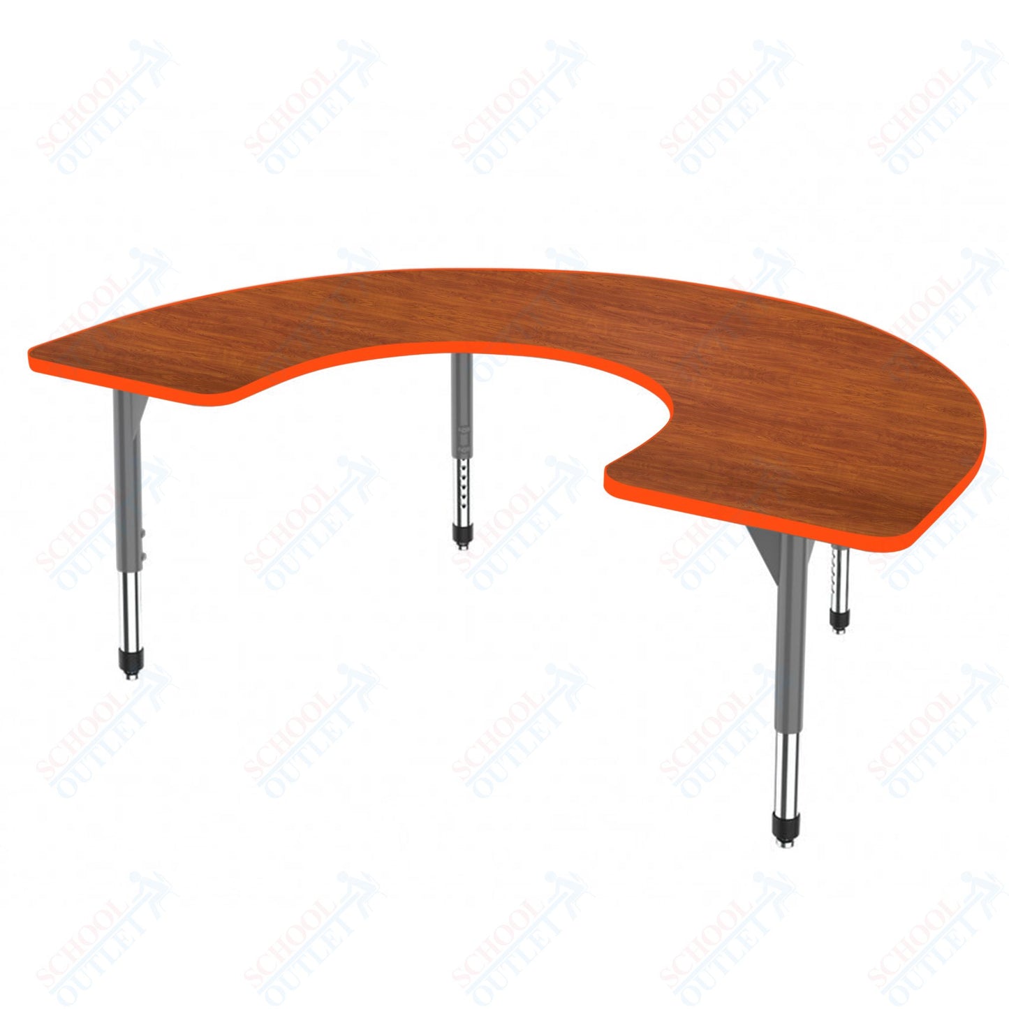 Marco Premier Series Horseshoe Stand-Up Table 60" x 66" Adjustable Height 32"-42" (43-2270-MA)