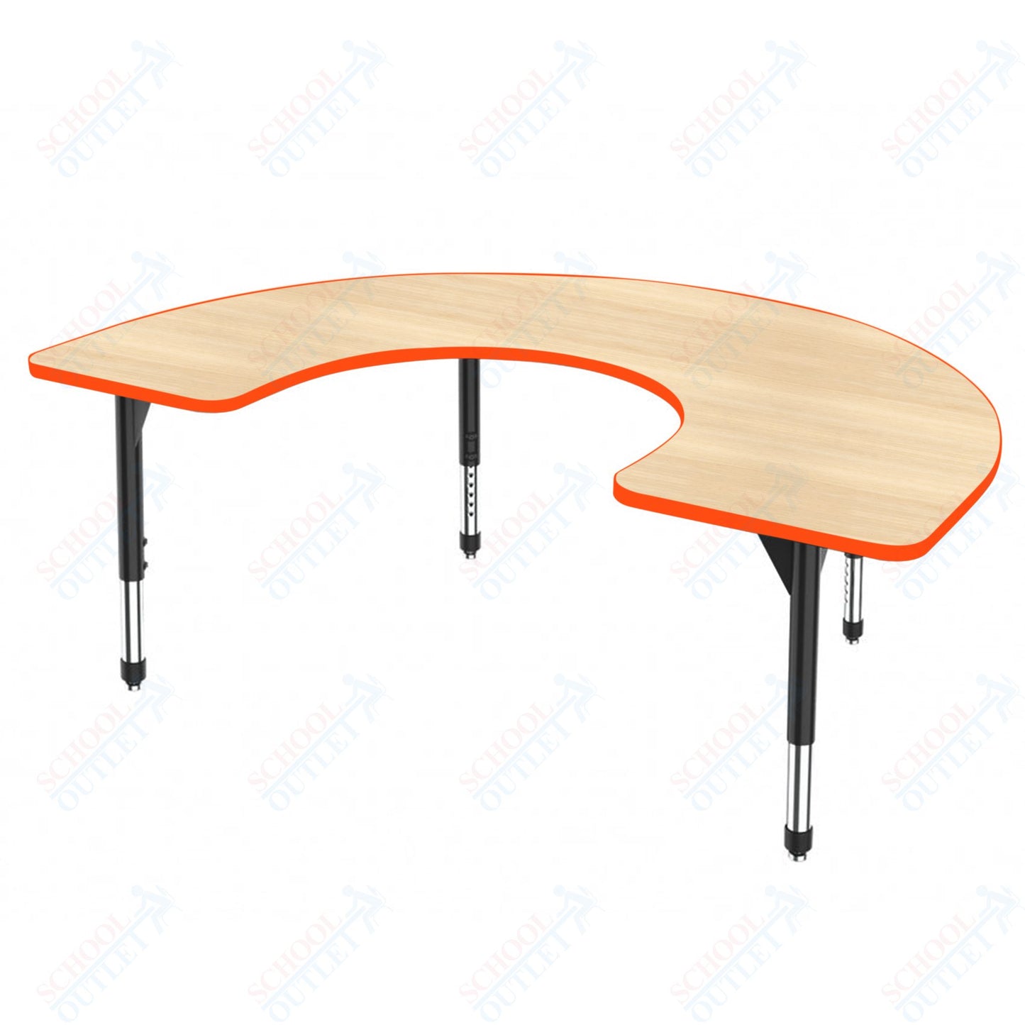 Marco Premier Series Horseshoe Stand-Up Table 60" x 66" Adjustable Height 32"-42" (43-2270-MA)