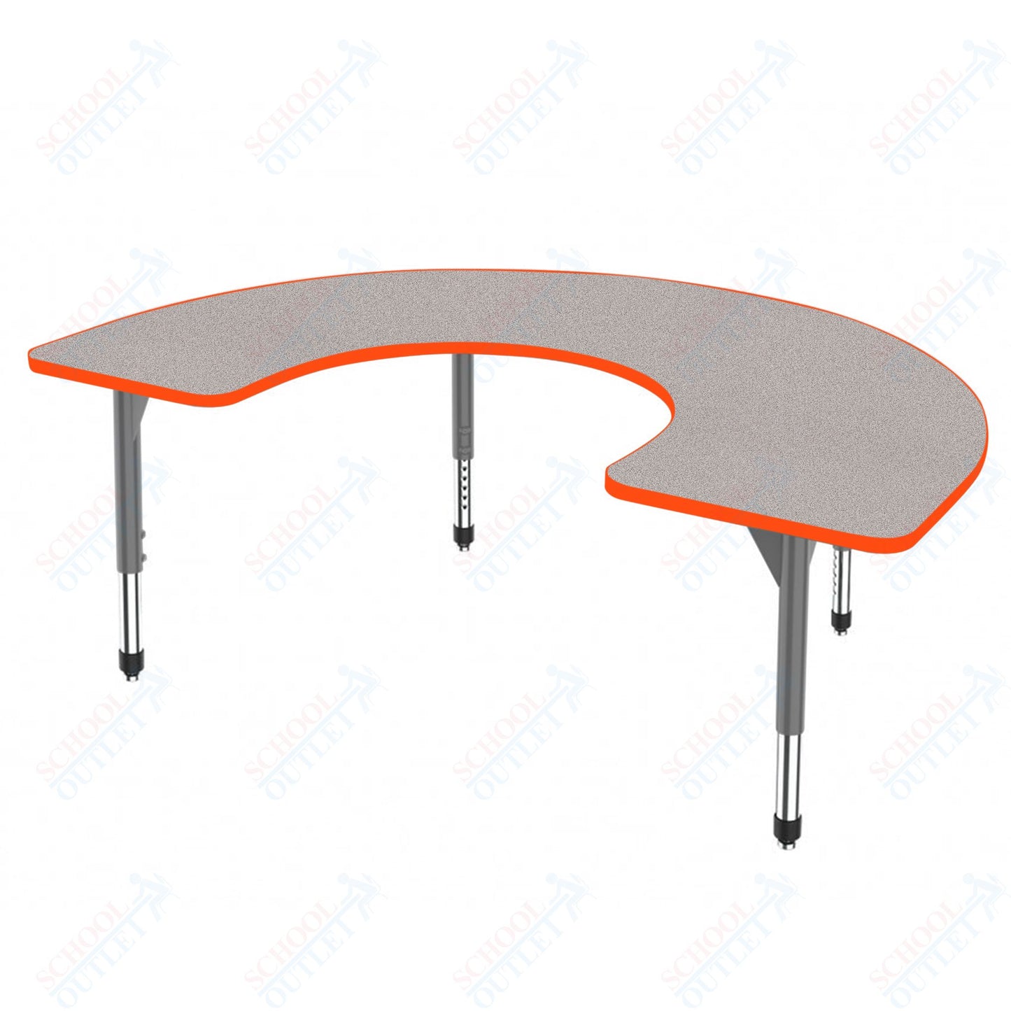 Marco Premier Series Horseshoe Stand-Up Table 60" x 66" Adjustable Height 32"-42" (43-2270-MA)