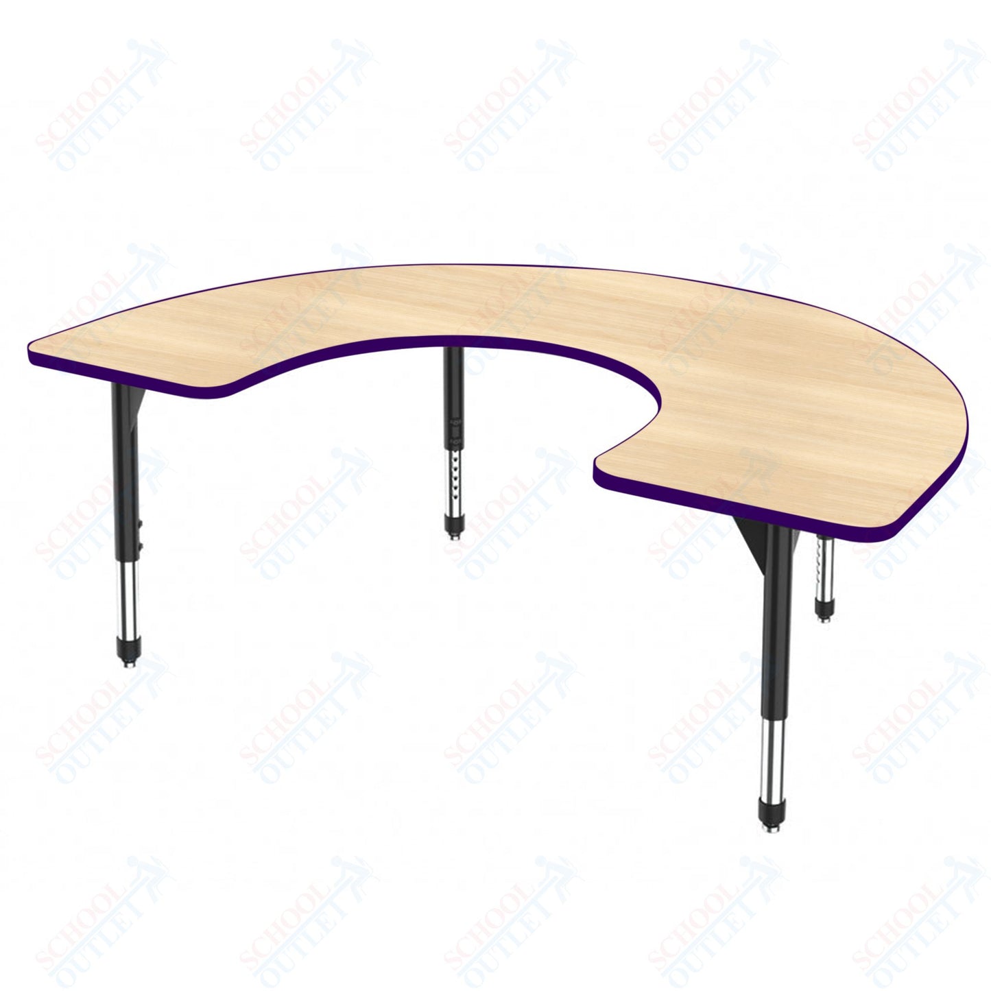 Marco Premier Series Horseshoe Stand-Up Table 60" x 66" Adjustable Height 32"-42" (43-2270-MA)