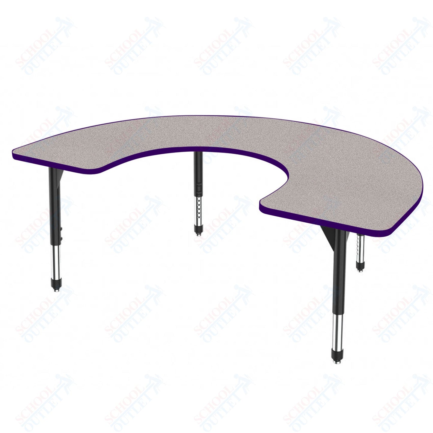 Marco Premier Series Horseshoe Stand-Up Table 60" x 66" Adjustable Height 32"-42" (43-2270-MA)