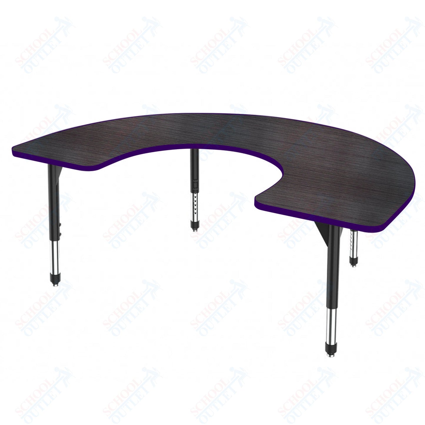 Marco Premier Series Horseshoe Stand-Up Table 60" x 66" Adjustable Height 32"-42" (43-2270-MA)