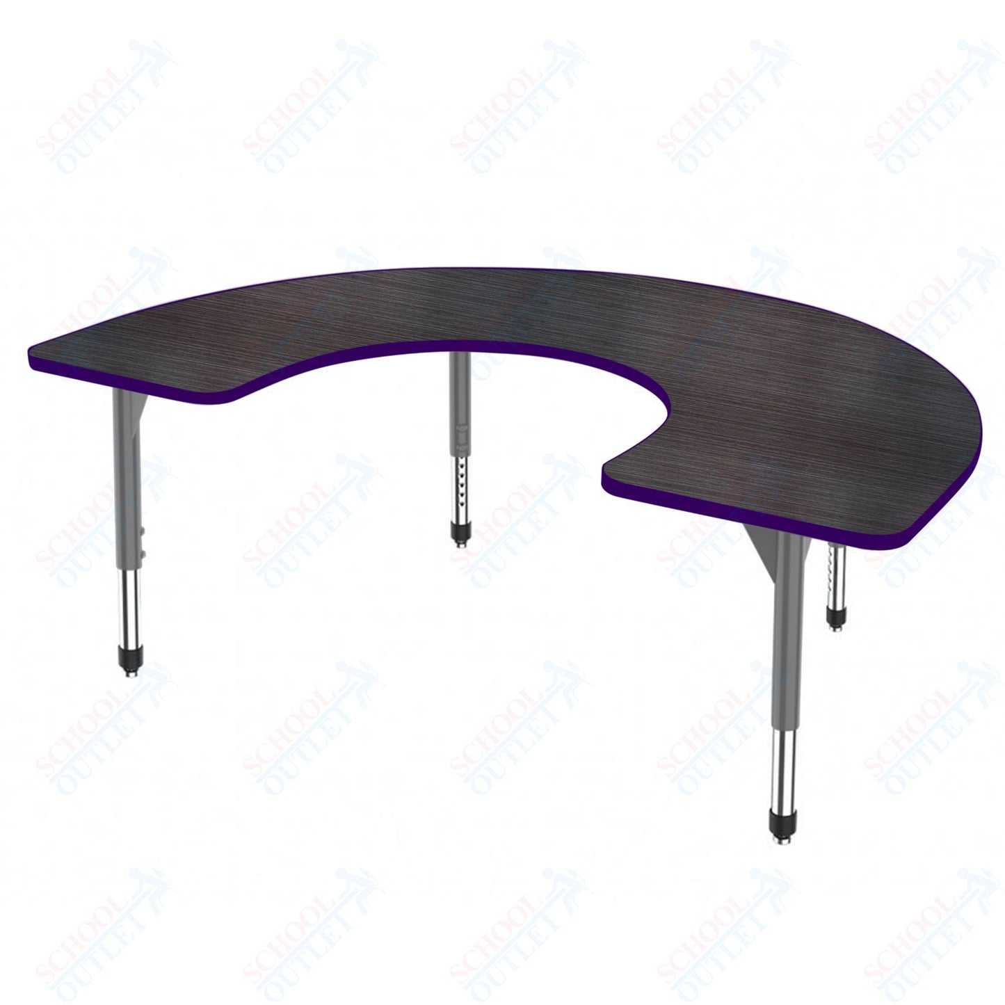 Marco Premier Series Horseshoe Stand-Up Table 60" x 66" Adjustable Height 32"-42" (43-2270-MA)