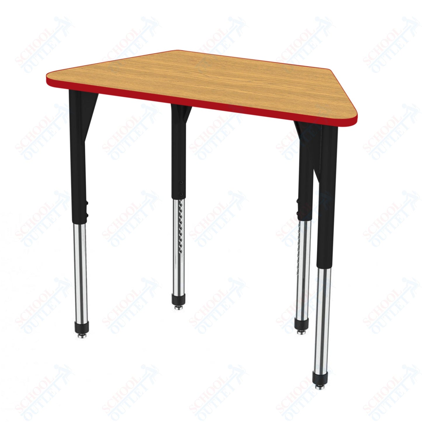 Marco Premier Series Trapezoid Activity Table 24" x 48" Adjustable Height 21"-31" (43-2276-MB)