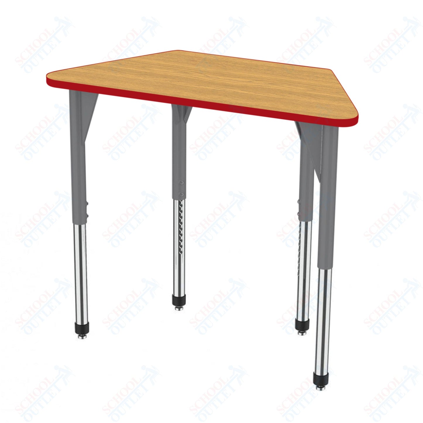 Marco Premier Series Trapezoid Activity Table 24" x 48" Adjustable Height 21"-31" (43-2276-MB)