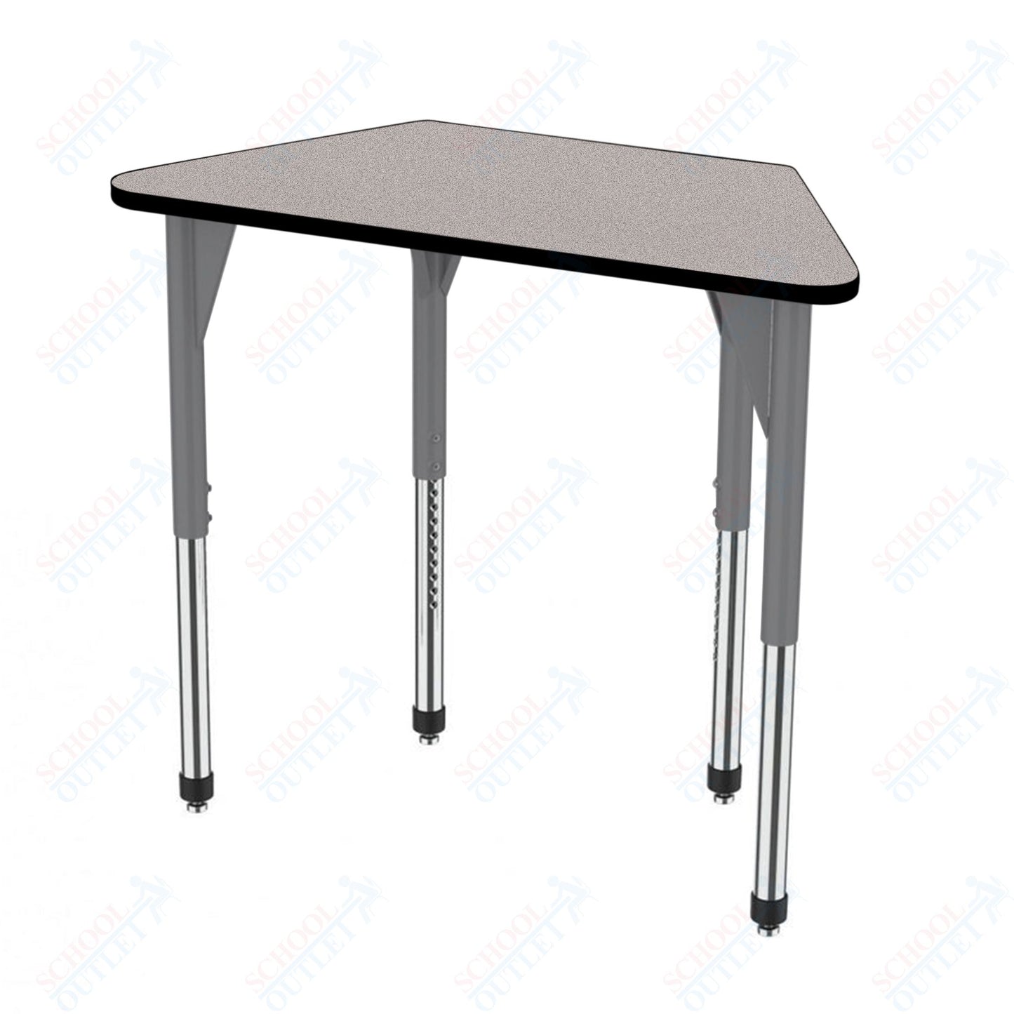 Marco Premier Series Trapezoid Activity Table 24" x 48" Adjustable Height 21"-31" (43-2276-MB)