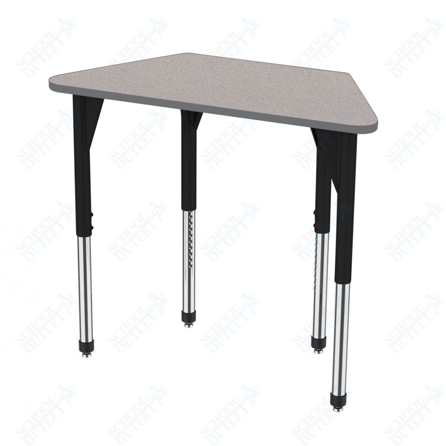 Marco Premier Series Trapezoid Activity Table 24" x 48" Adjustable Height 21"-31" (43-2276-MB)