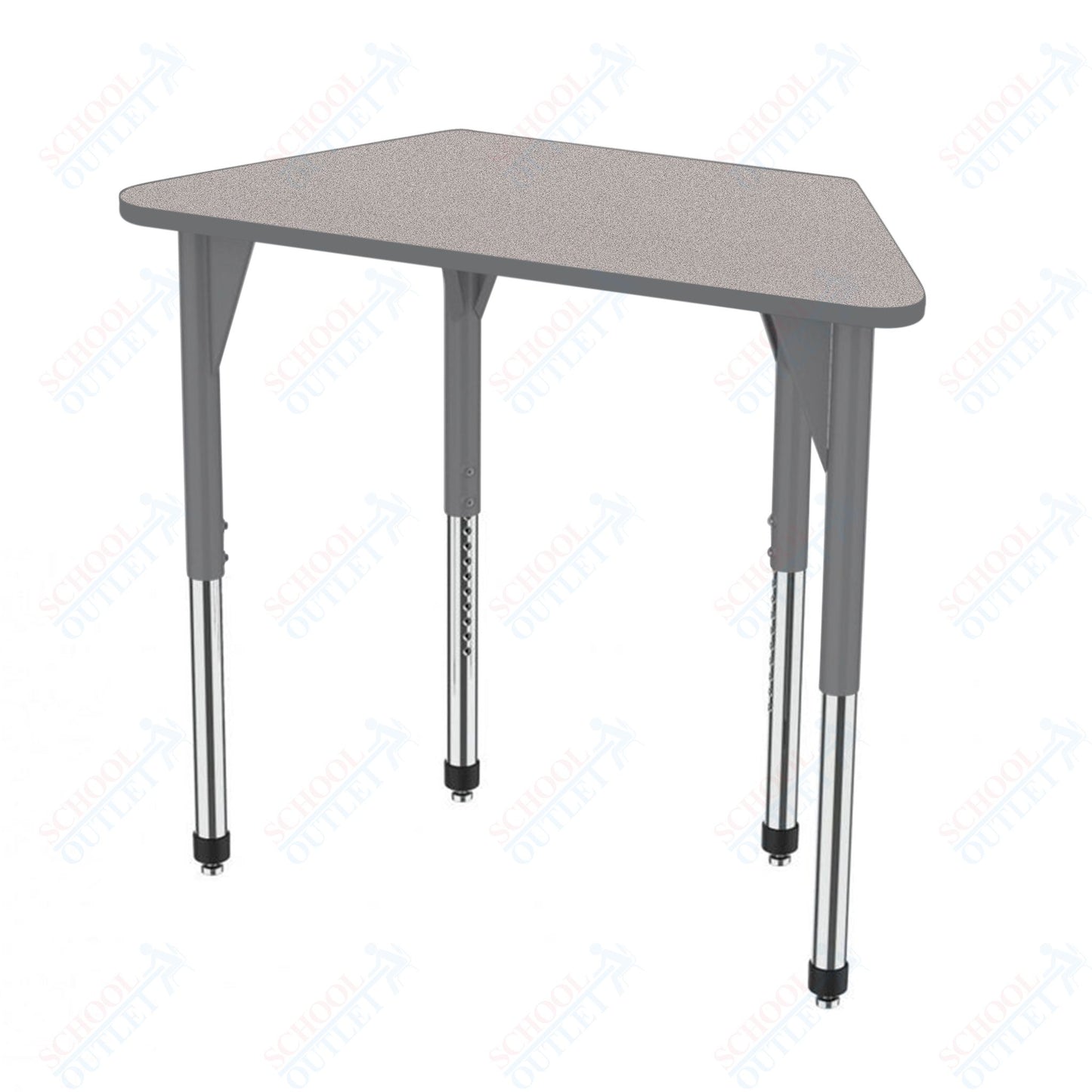 Marco Premier Series Trapezoid Activity Table 24" x 48" Adjustable Height 21"-31" (43-2276-MB)