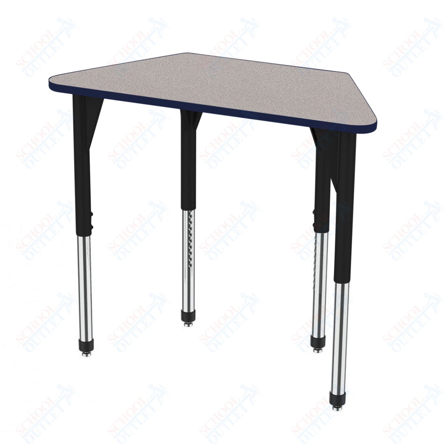 Marco Premier Series Trapezoid Activity Table 24" x 48" Adjustable Height 21"-31" (43-2276-MB)