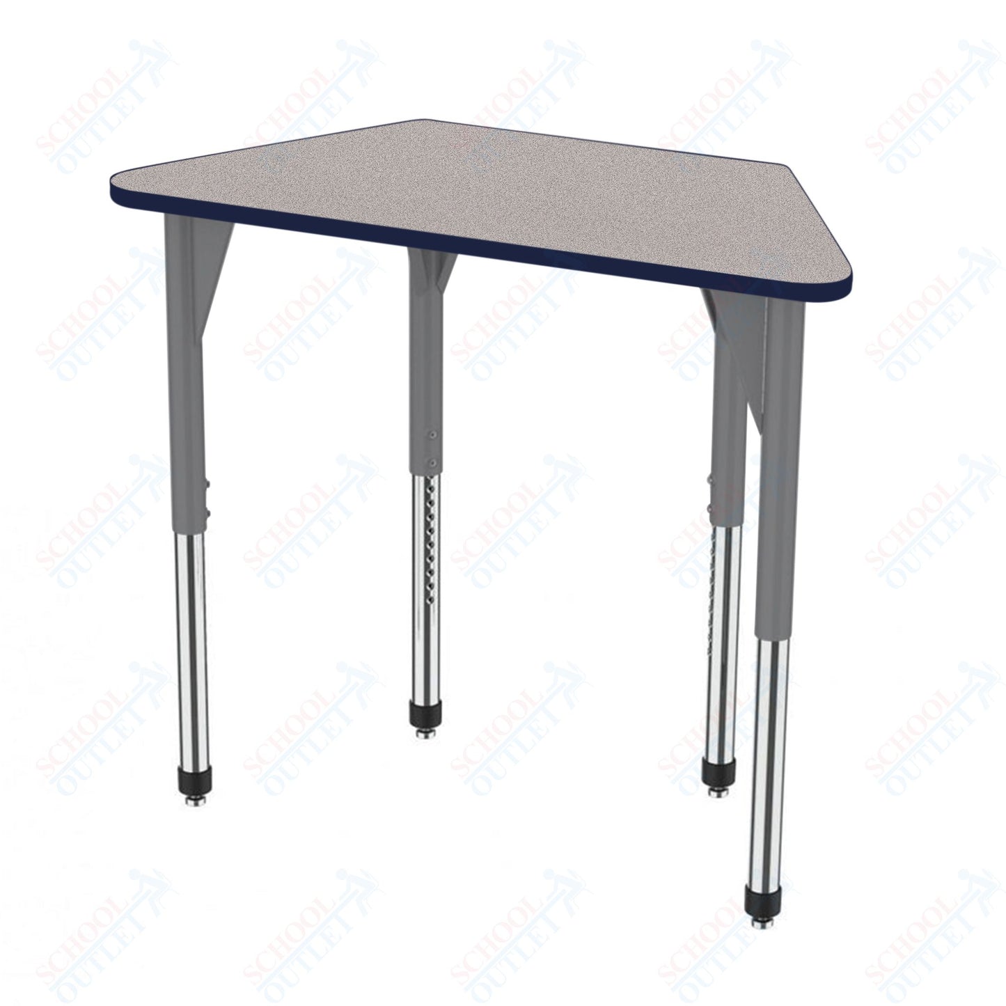 Marco Premier Series Trapezoid Activity Table 24" x 48" Adjustable Height 21"-31" (43-2276-MB)