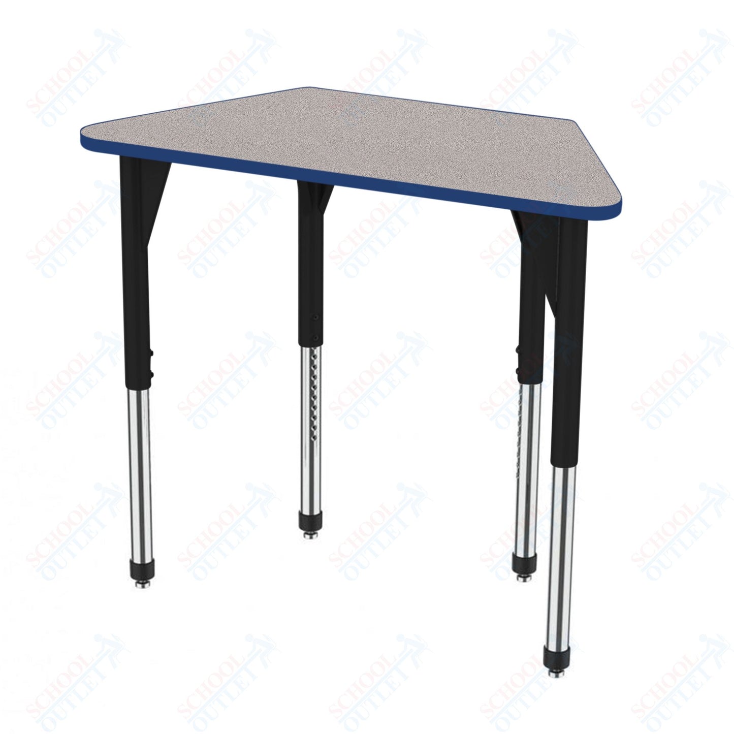Marco Premier Series Trapezoid Activity Table 24" x 48" Adjustable Height 21"-31" (43-2276-MB)