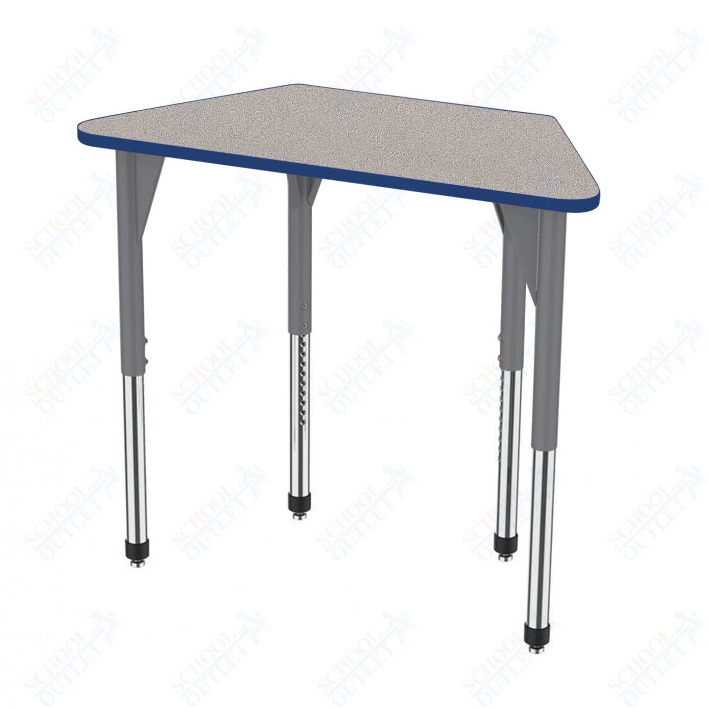 Marco Premier Series Trapezoid Activity Table 24" x 48" Adjustable Height 21"-31" (43-2276-MB)
