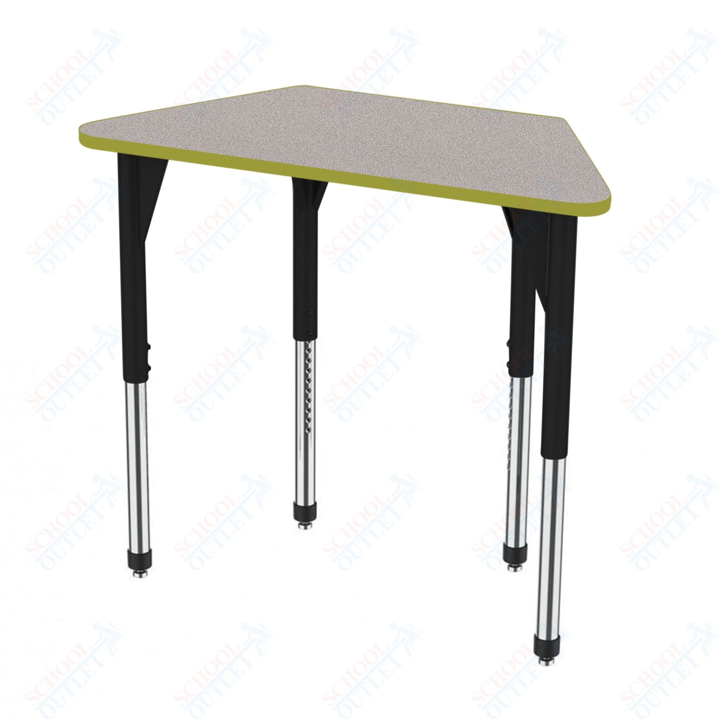 Marco Premier Series Trapezoid Activity Table 24" x 48" Adjustable Height 21"-31" (43-2276-MB)