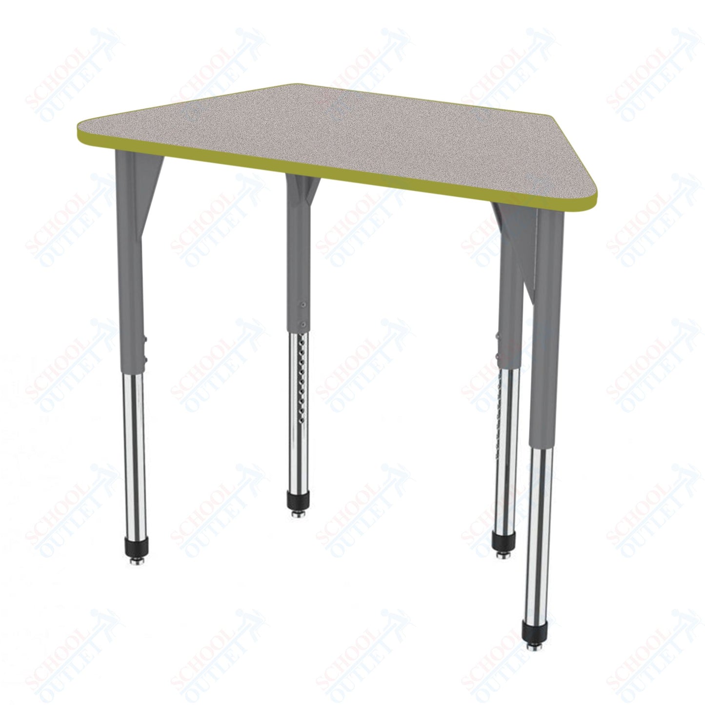 Marco Premier Series Trapezoid Activity Table 24" x 48" Adjustable Height 21"-31" (43-2276-MB)