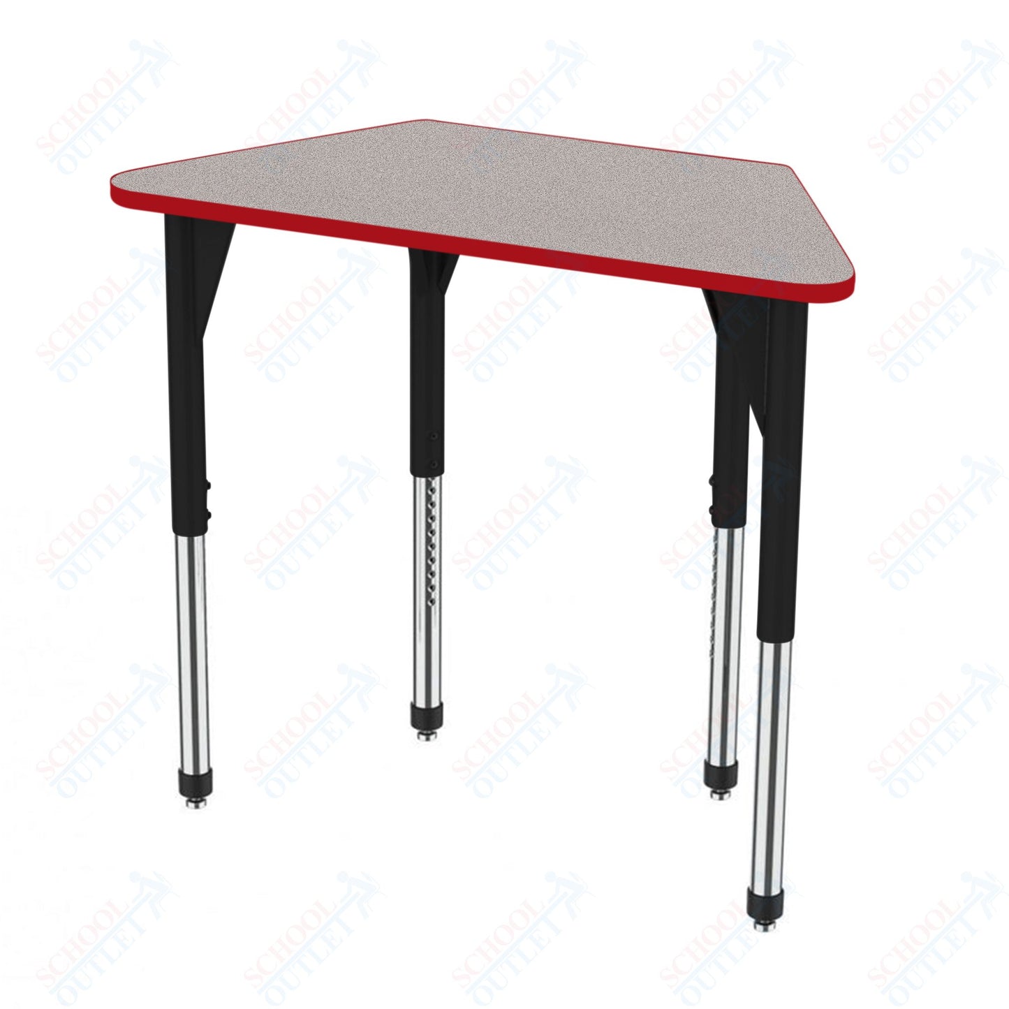 Marco Premier Series Trapezoid Activity Table 24" x 48" Adjustable Height 21"-31" (43-2276-MB)