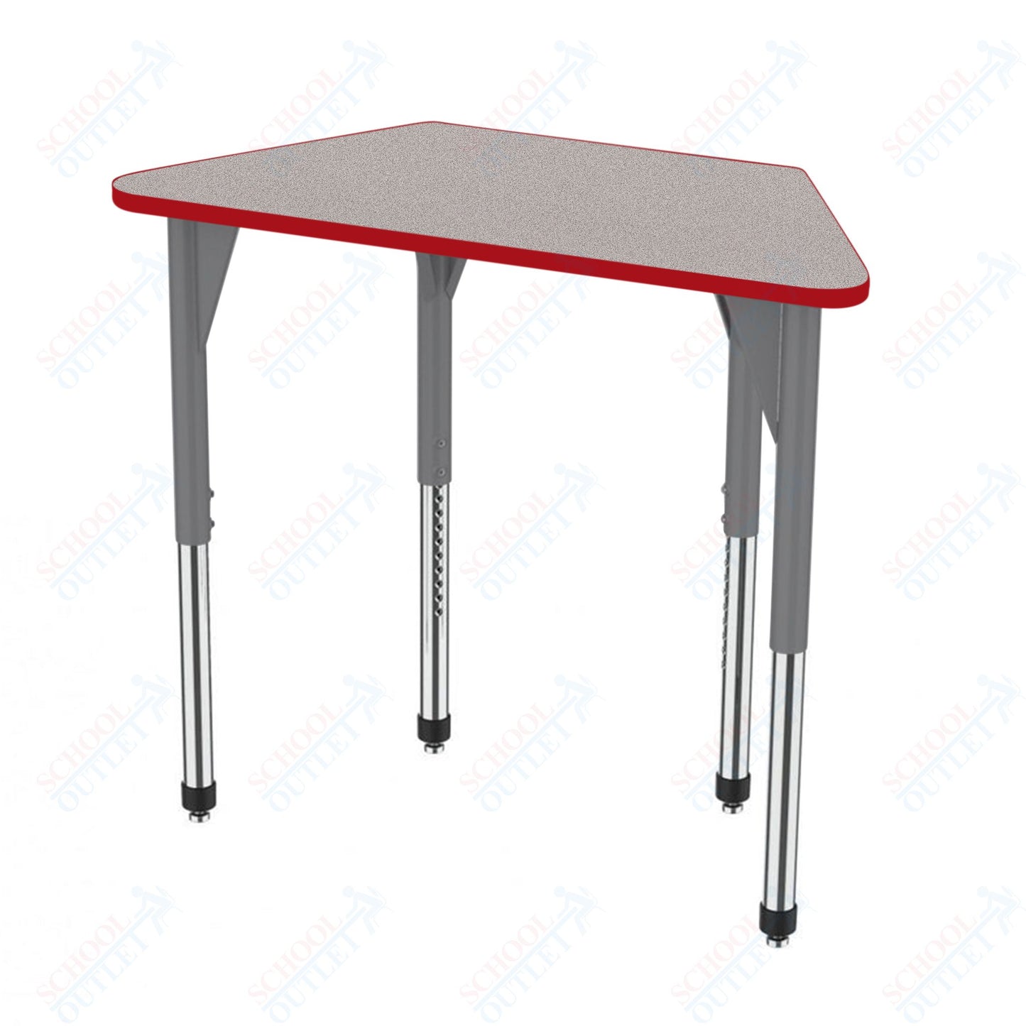 Marco Premier Series Trapezoid Activity Table 24" x 48" Adjustable Height 21"-31" (43-2276-MB)