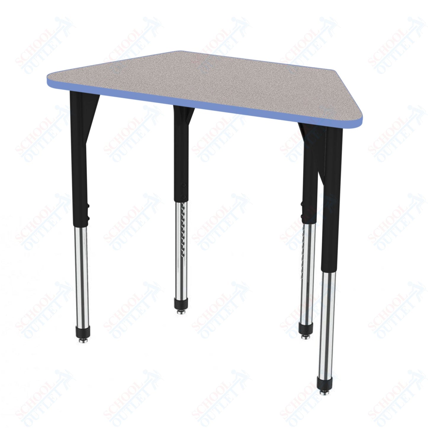 Marco Premier Series Trapezoid Activity Table 24" x 48" Adjustable Height 21"-31" (43-2276-MB)