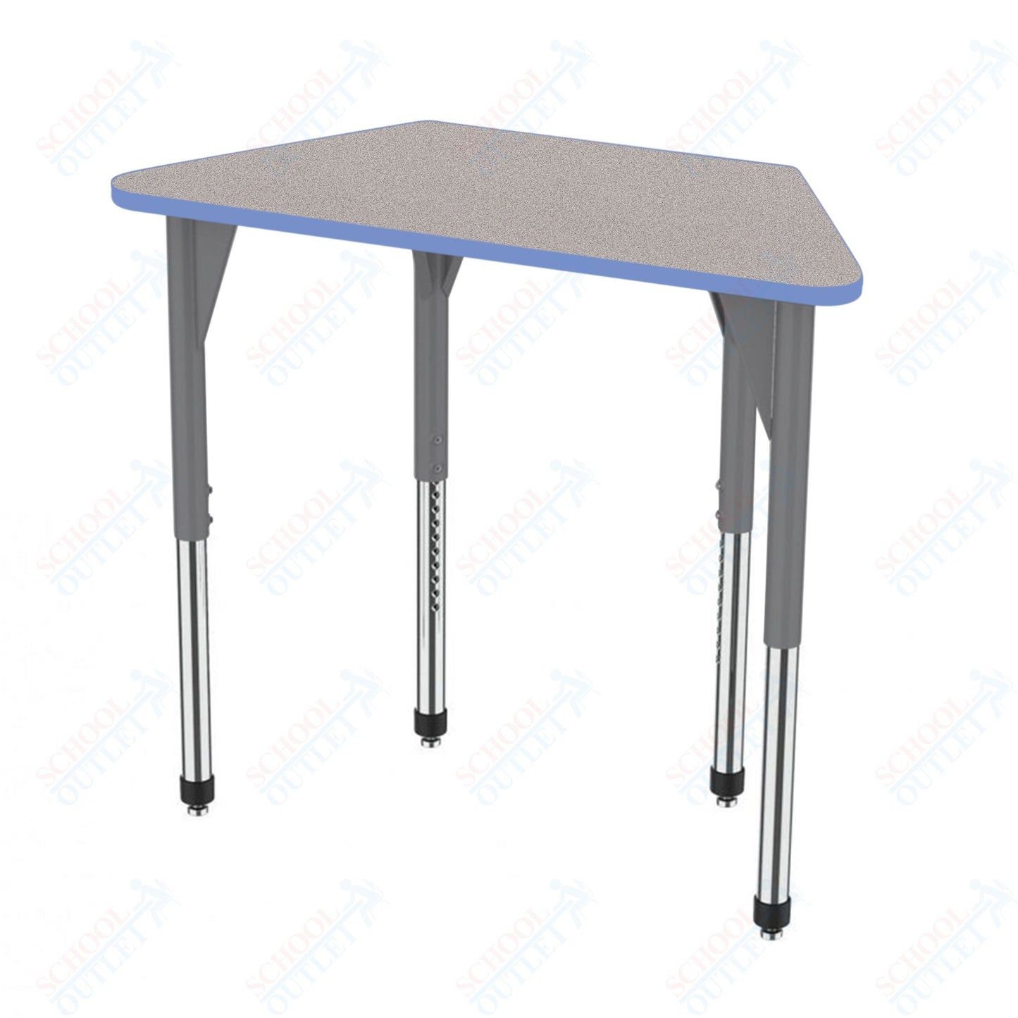 Marco Premier Series Trapezoid Activity Table 24" x 48" Adjustable Height 21"-31" (43-2276-MB)