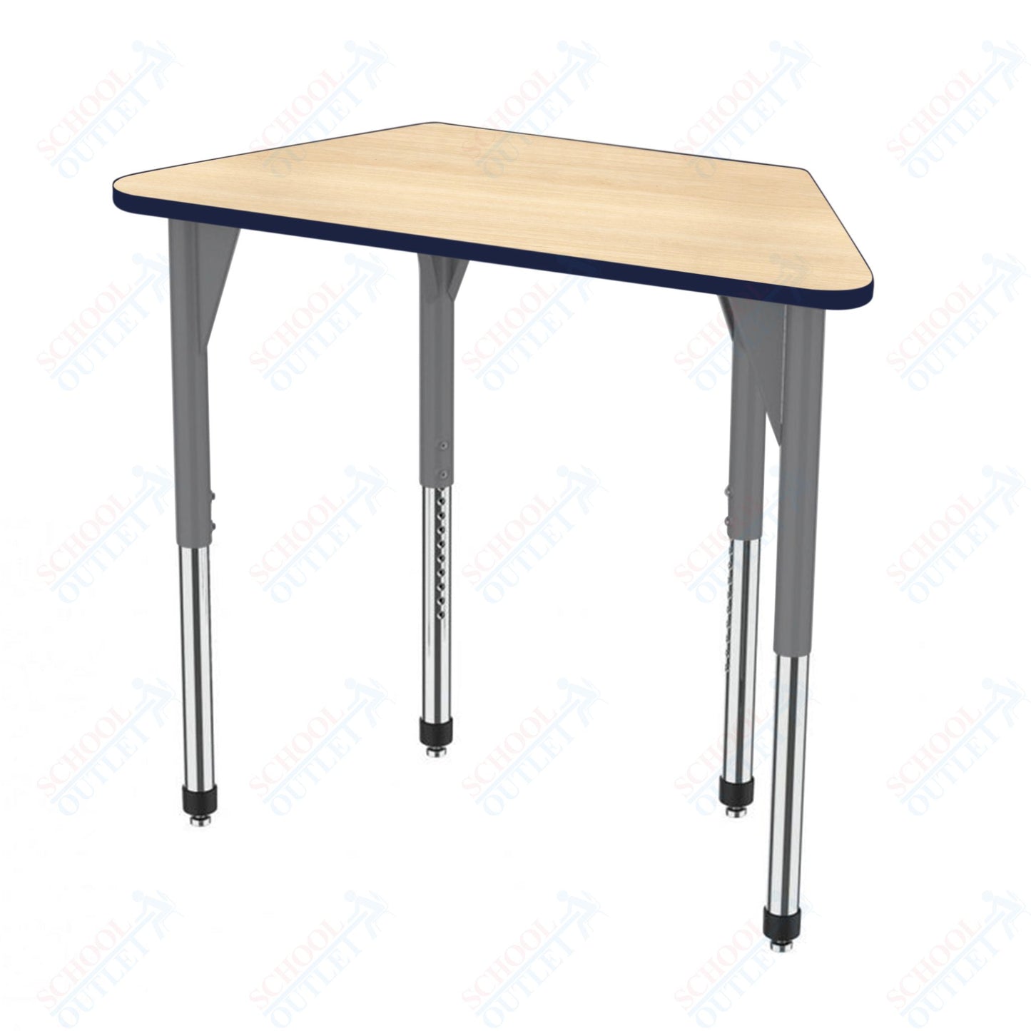 Marco Premier Series Trapezoid Activity Table 24" x 48" Adjustable Height 21"-31" (43-2276-MB)