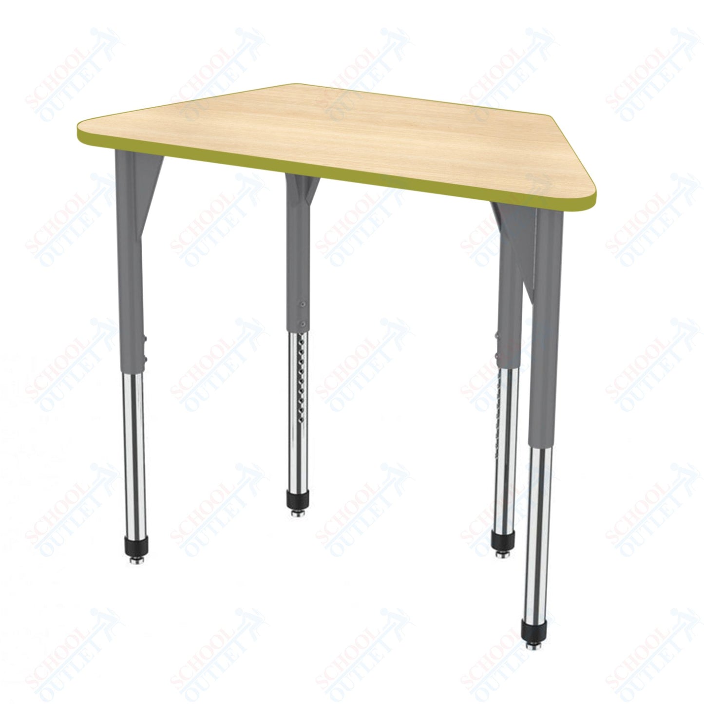Marco Premier Series Trapezoid Activity Table 24" x 48" Adjustable Height 21"-31" (43-2276-MB)