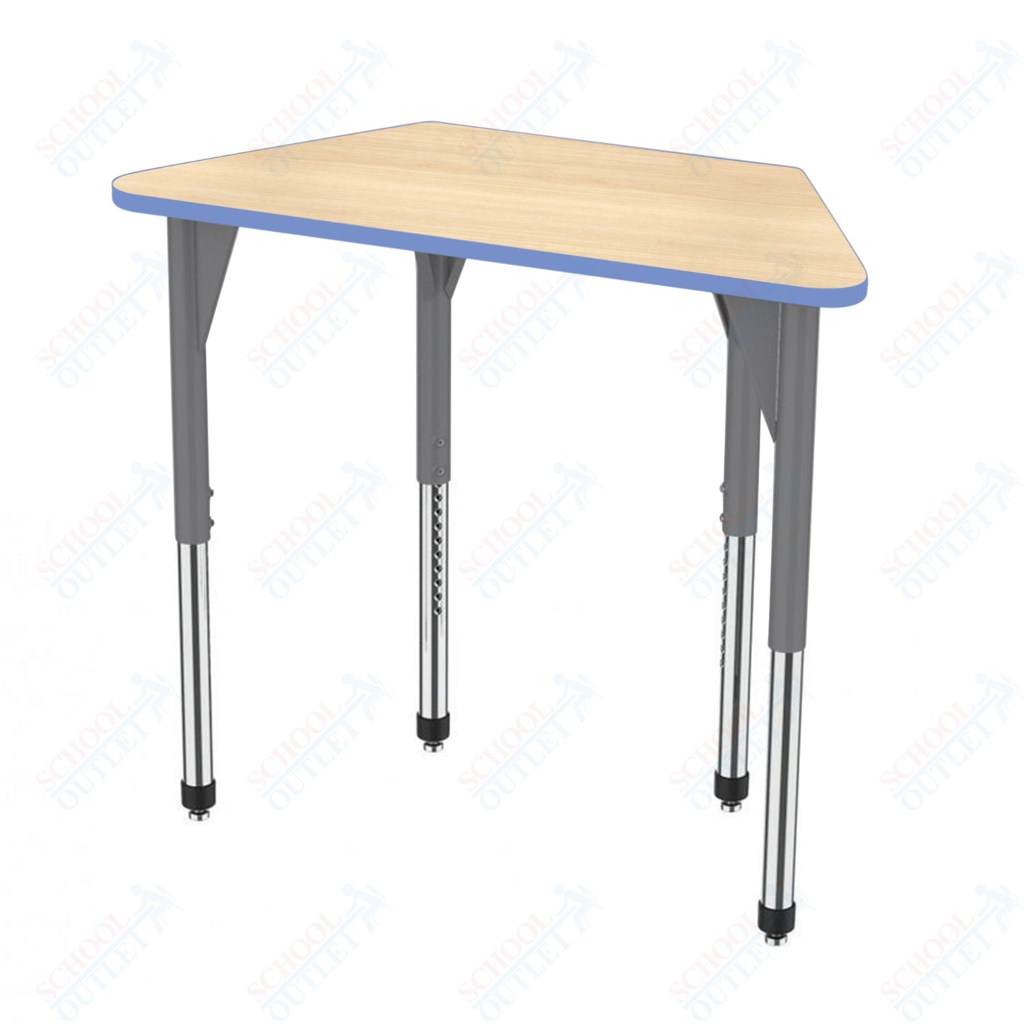 Marco Premier Series Trapezoid Activity Table 24" x 48" Adjustable Height 21"-31" (43-2276-MB)
