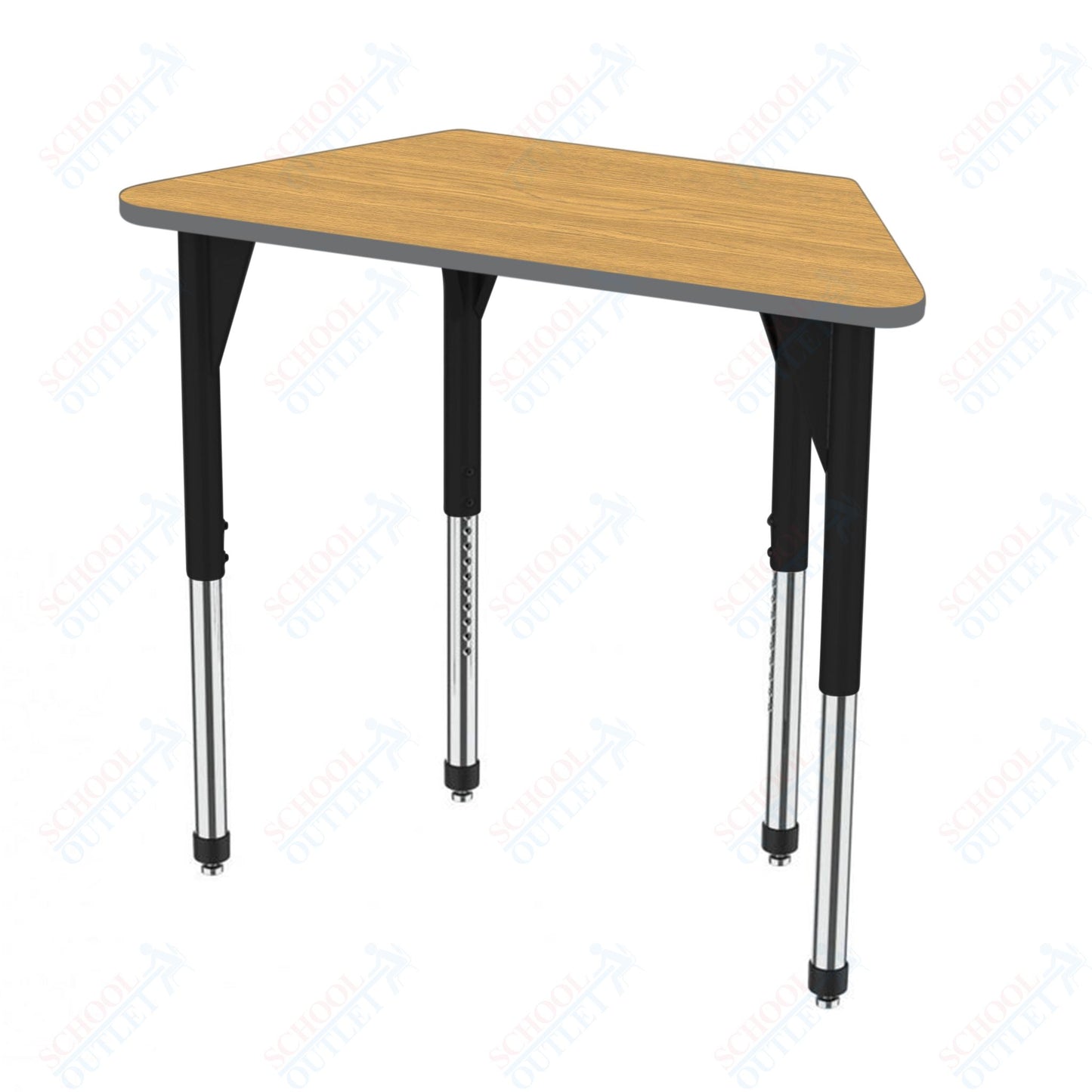 Marco Premier Series Trapezoid Activity Table 24" x 48" Adjustable Height 21"-31" (43-2276-MB)