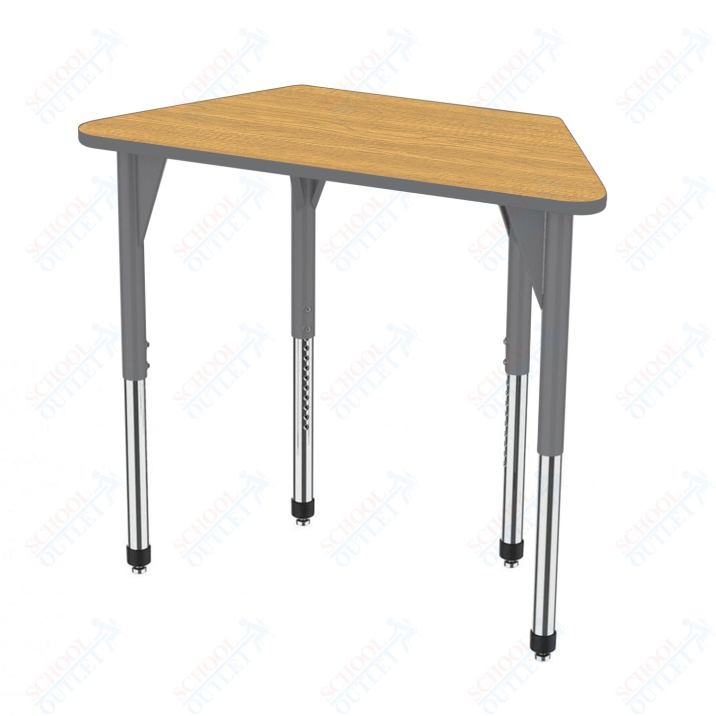 Marco Premier Series Trapezoid Activity Table 24" x 48" Adjustable Height 21"-31" (43-2276-MB)