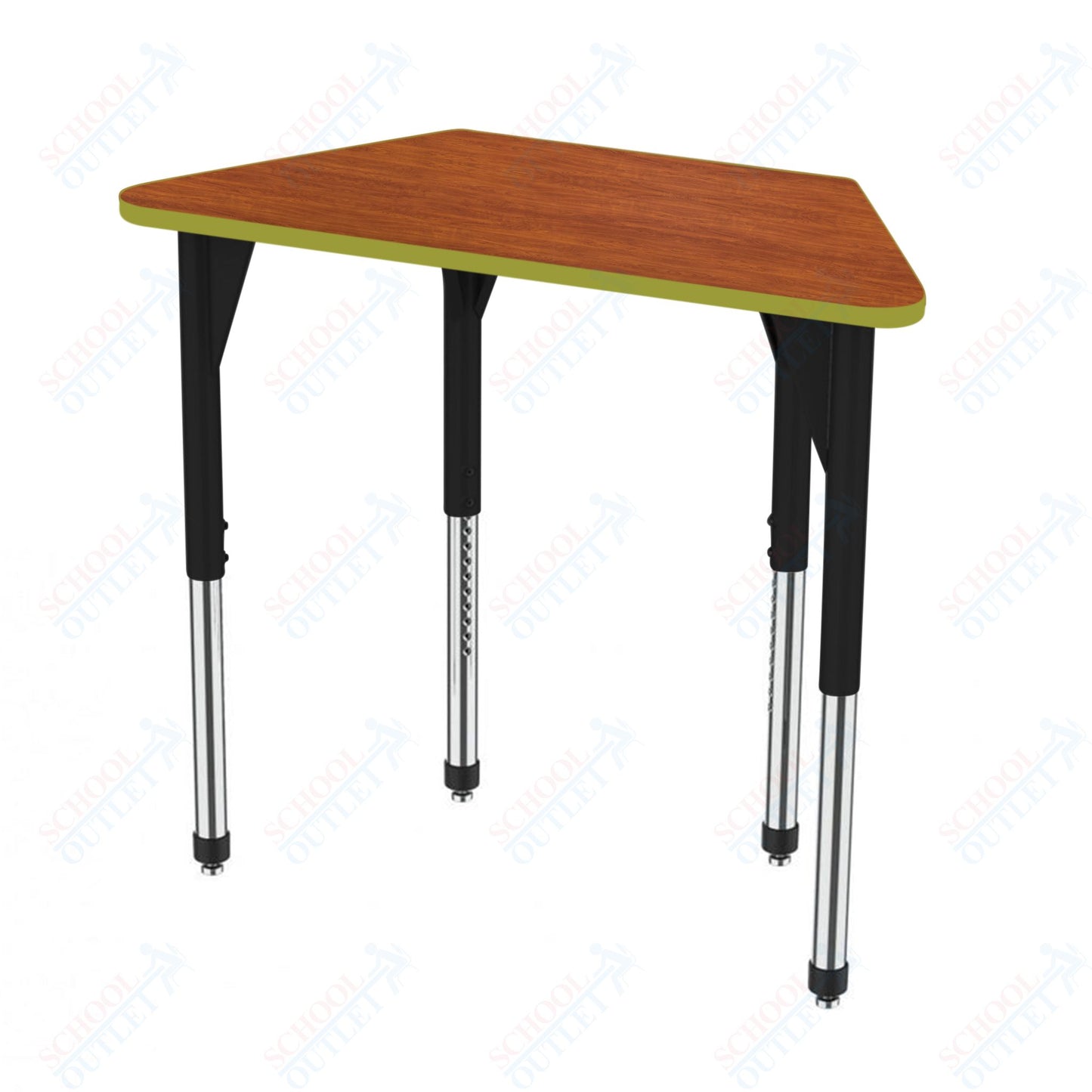 Marco Premier Series Trapezoid Activity Table 24" x 48" Adjustable Height 21"-31" (43-2276-MB)