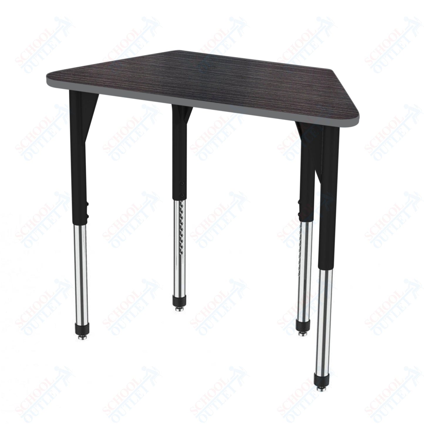 Marco Premier Series Trapezoid Activity Table 24" x 48" Adjustable Height 21"-31" (43-2276-MB)