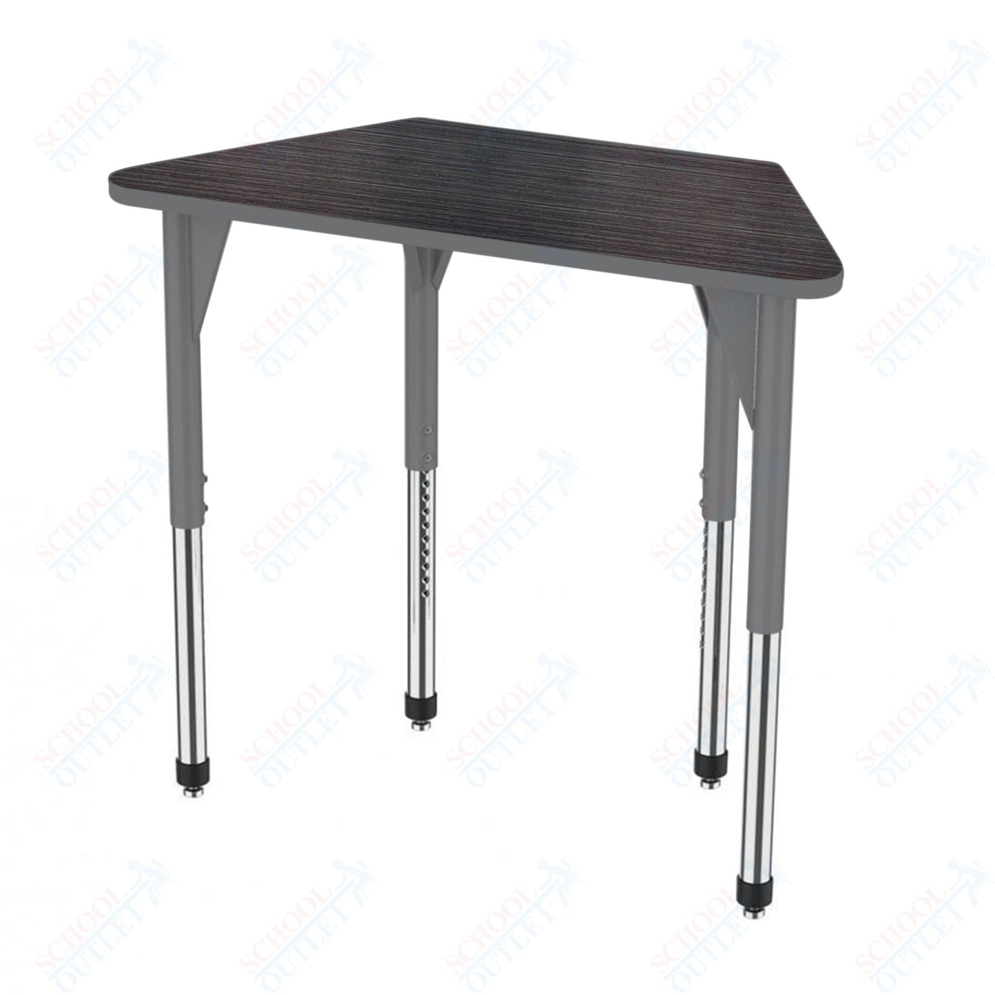 Marco Premier Series Trapezoid Activity Table 24" x 48" Adjustable Height 21"-31" (43-2276-MB)