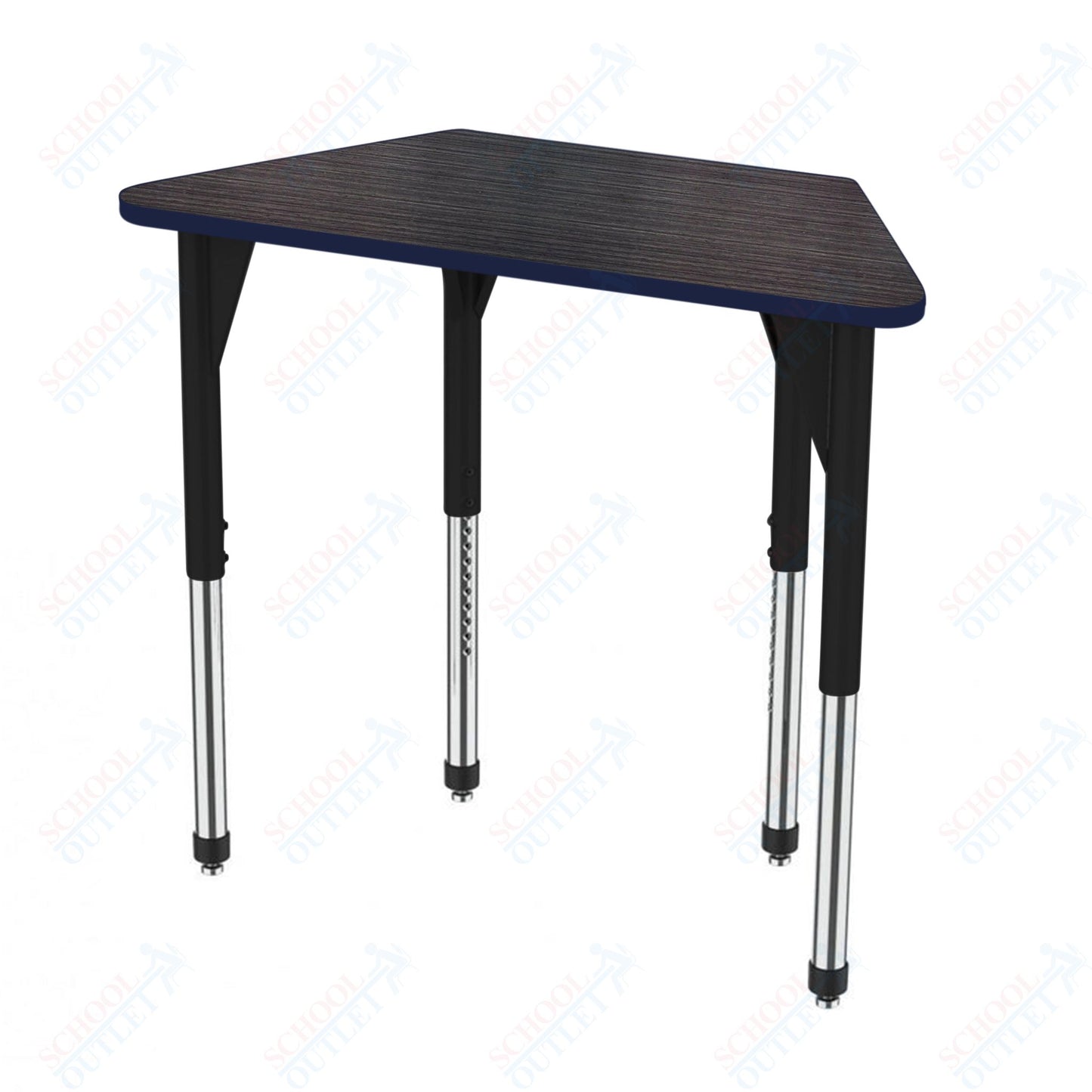 Marco Premier Series Trapezoid Activity Table 24" x 48" Adjustable Height 21"-31" (43-2276-MB)