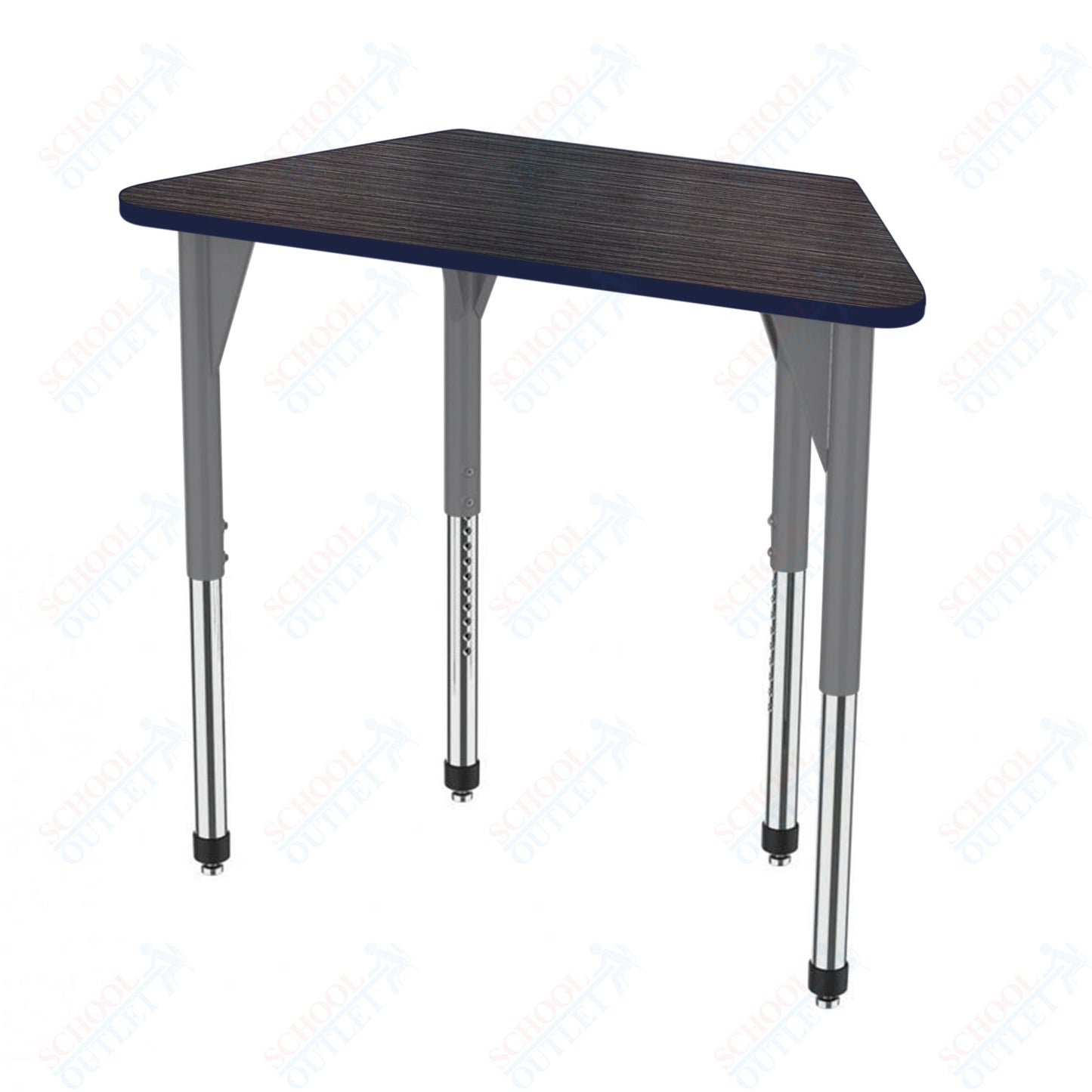Marco Premier Series Trapezoid Activity Table 24" x 48" Adjustable Height 21"-31" (43-2276-MB)