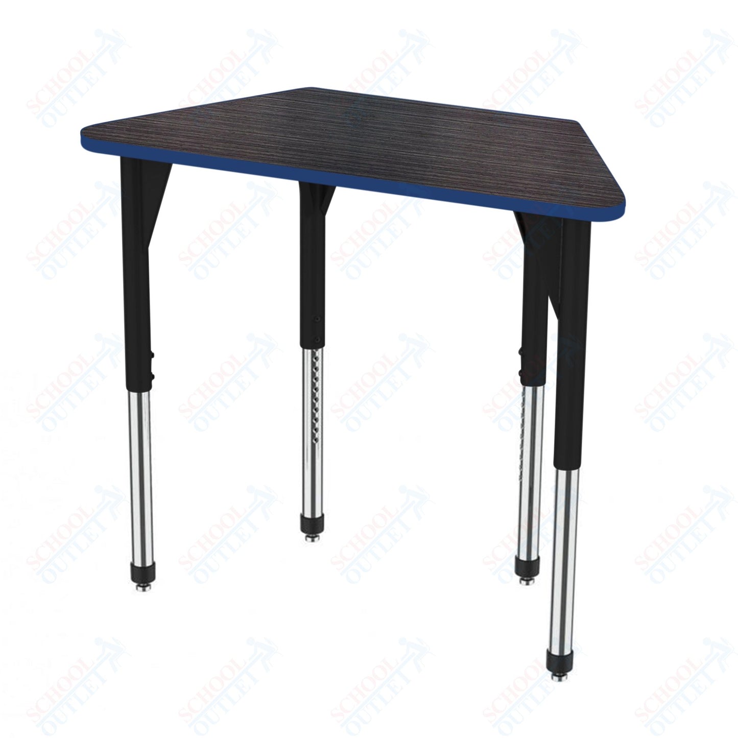 Marco Premier Series Trapezoid Activity Table 24" x 48" Adjustable Height 21"-31" (43-2276-MB)