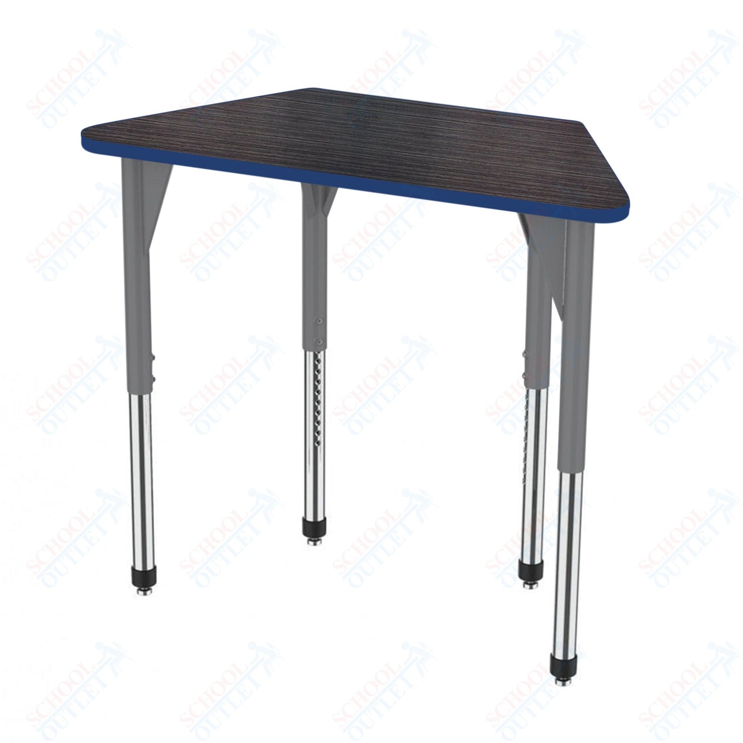 Marco Premier Series Trapezoid Activity Table 24" x 48" Adjustable Height 21"-31" (43-2276-MB)