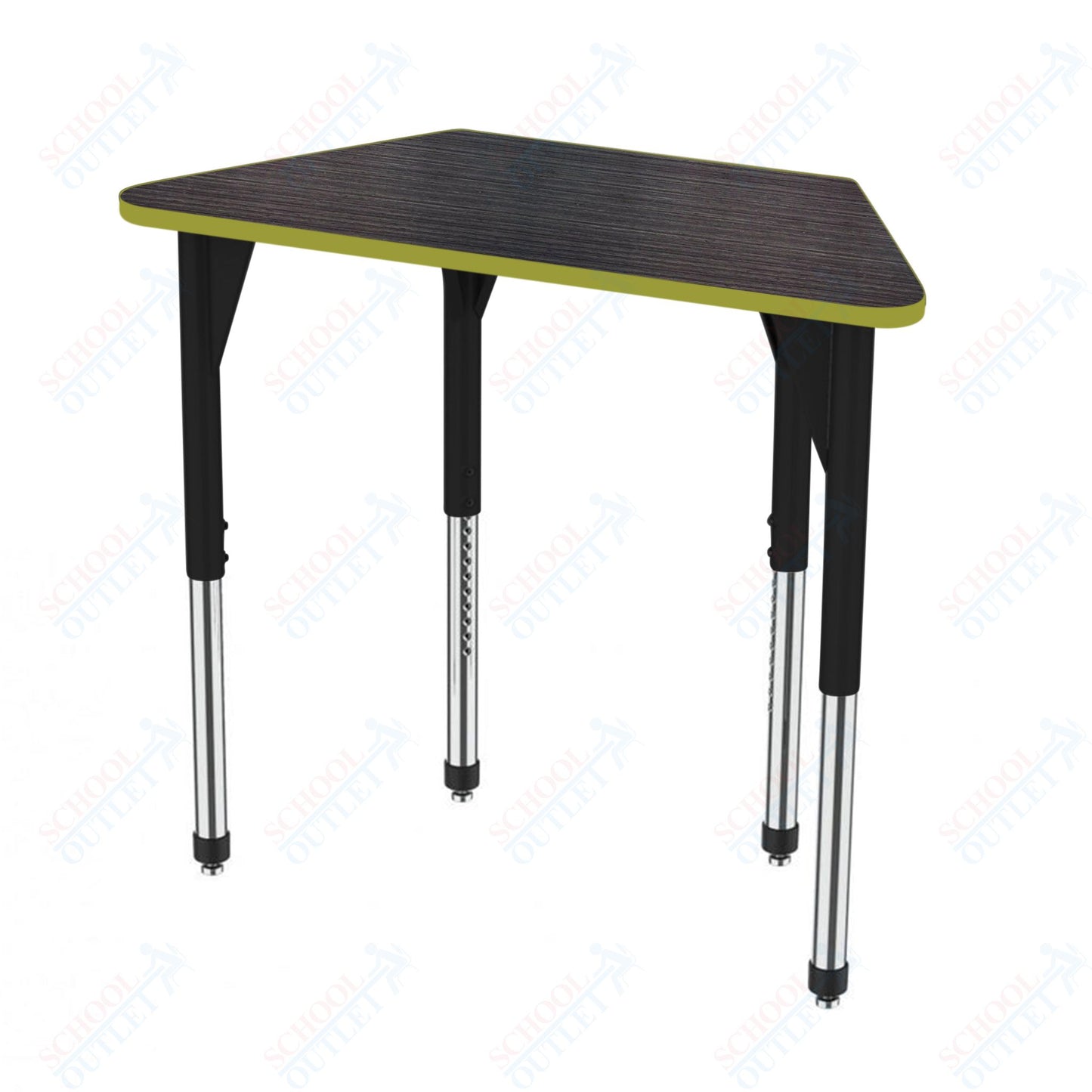 Marco Premier Series Trapezoid Activity Table 24" x 48" Adjustable Height 21"-31" (43-2276-MB)
