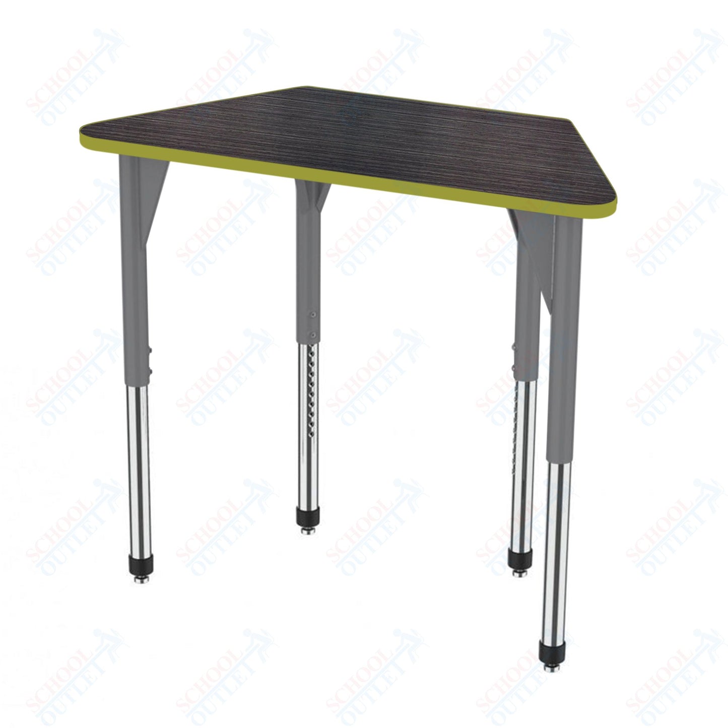 Marco Premier Series Trapezoid Activity Table 24" x 48" Adjustable Height 21"-31" (43-2276-MB)