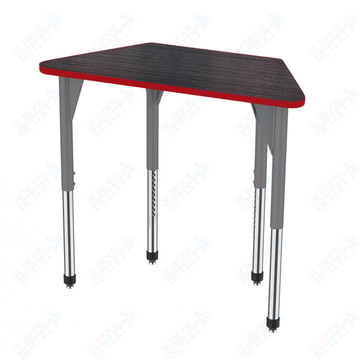 Marco Premier Series Trapezoid Activity Table 24" x 48" Adjustable Height 21"-31" (43-2276-MB)
