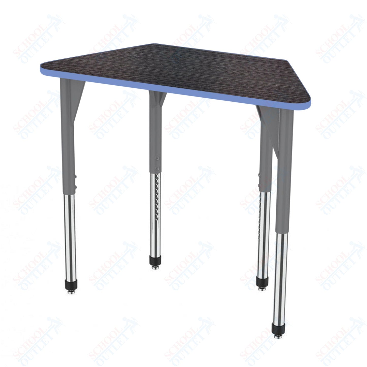Marco Premier Series Trapezoid Activity Table 24" x 48" Adjustable Height 21"-31" (43-2276-MB)