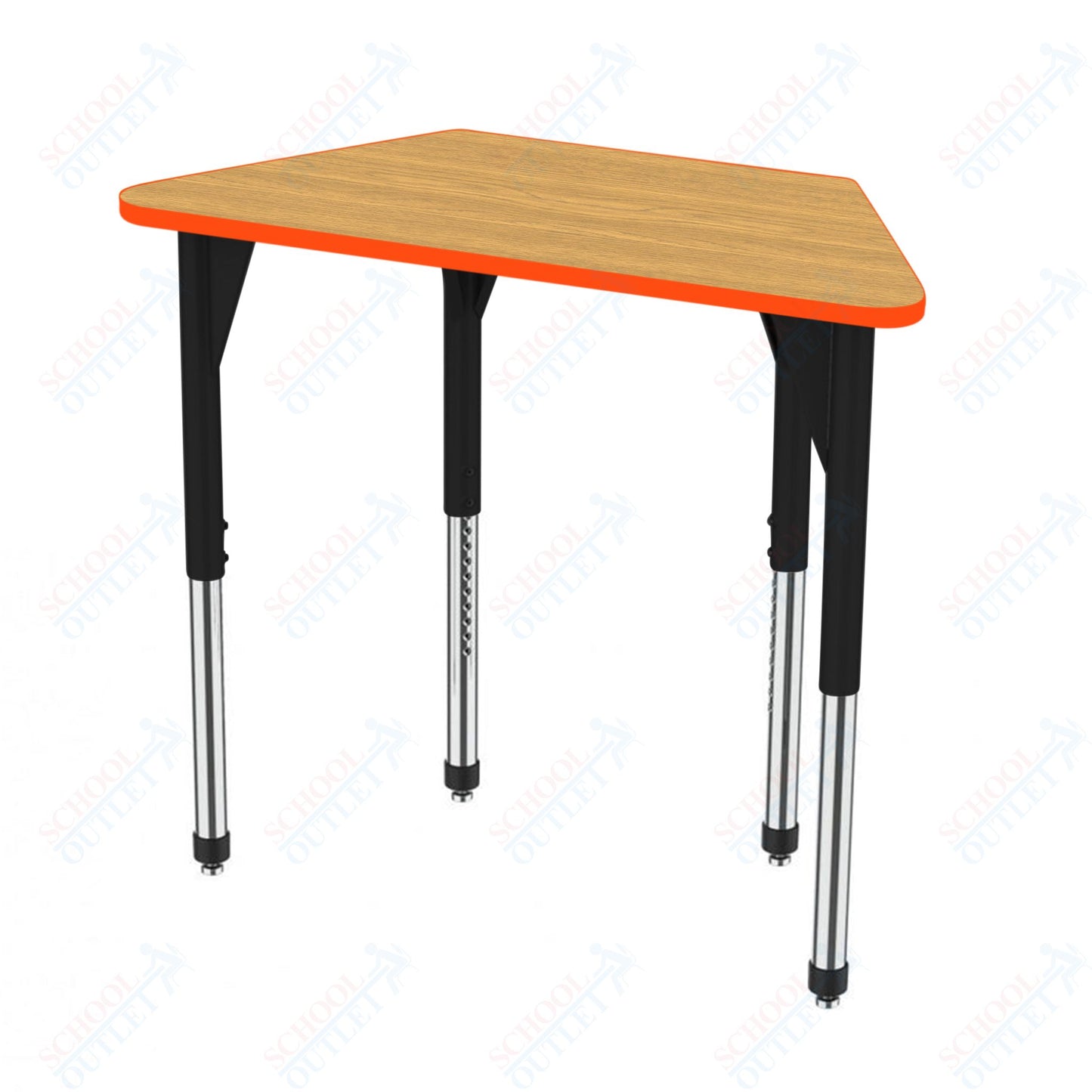 Marco Premier Series Trapezoid Activity Table 24" x 48" Adjustable Height 21"-31" (43-2276-MB)