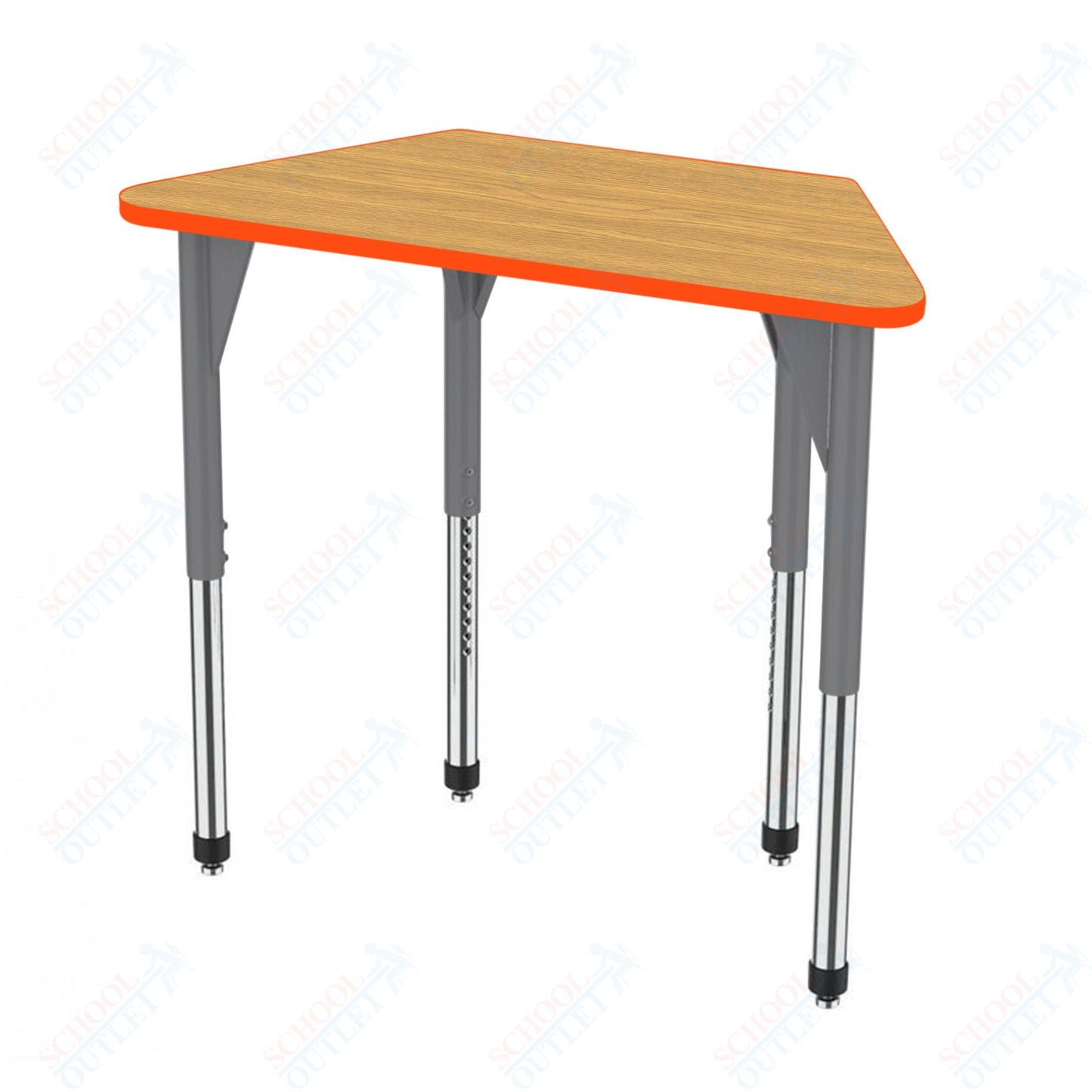 Marco Premier Series Trapezoid Activity Table 24" x 48" Adjustable Height 21"-31" (43-2276-MB)