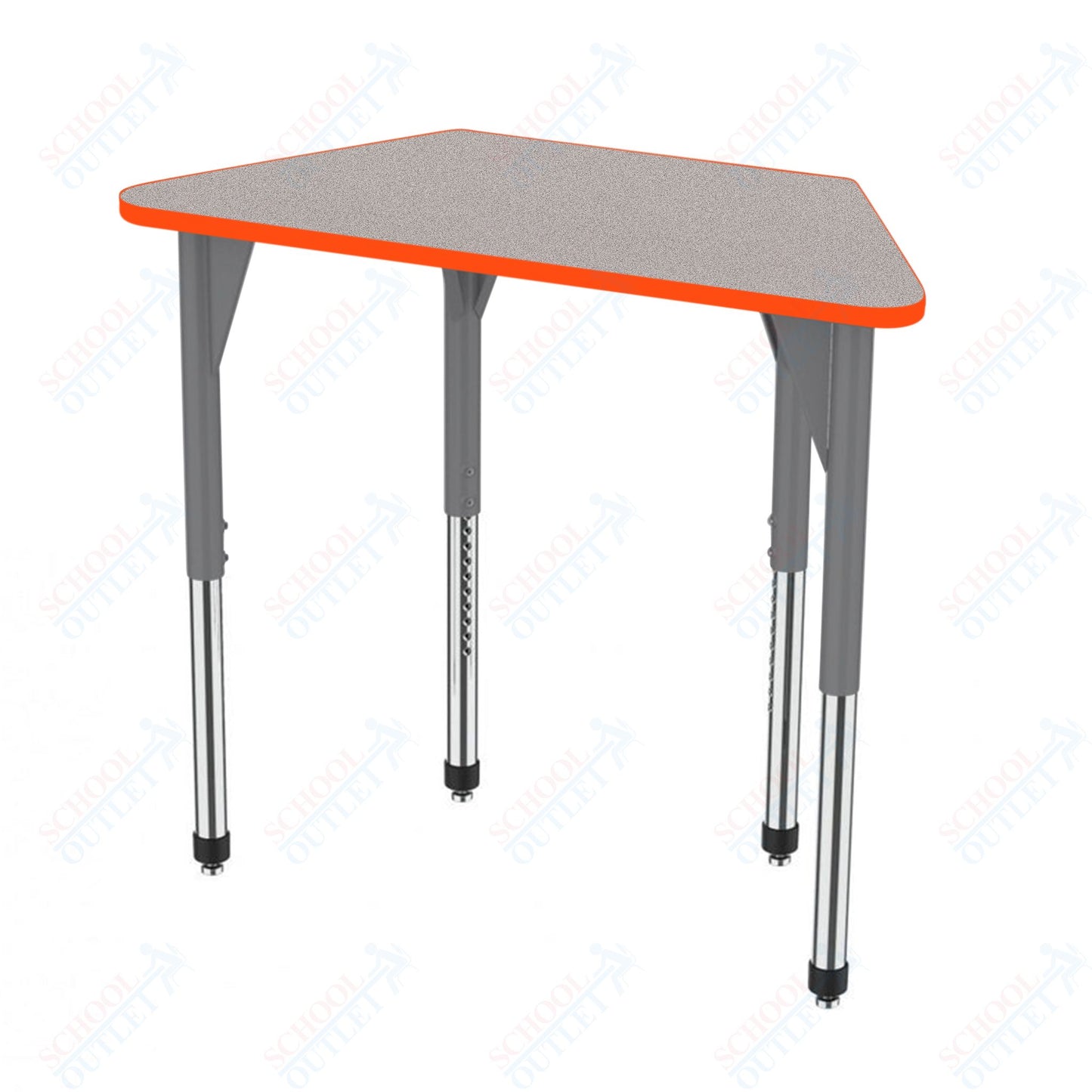 Marco Premier Series Trapezoid Activity Table 24" x 48" Adjustable Height 21"-31" (43-2276-MB)