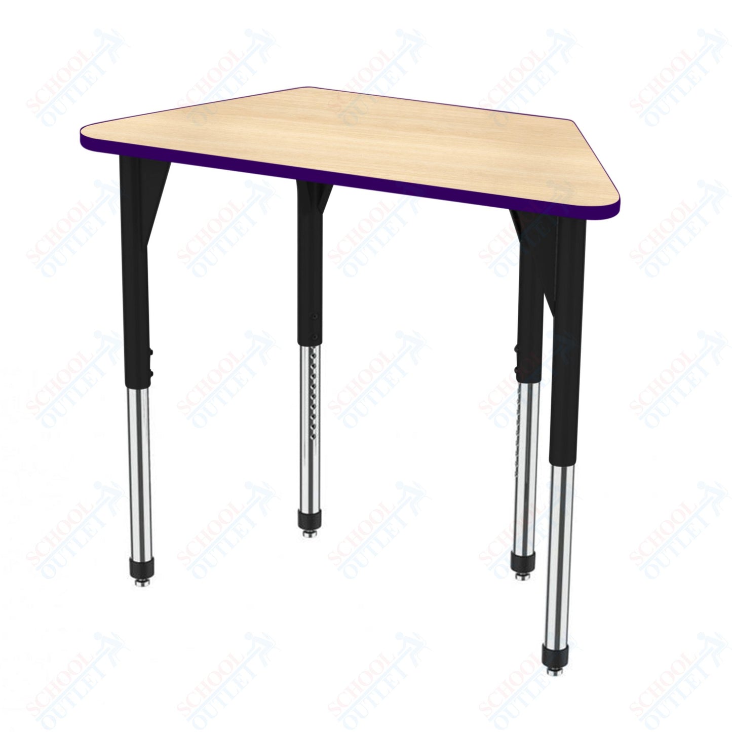 Marco Premier Series Trapezoid Activity Table 24" x 48" Adjustable Height 21"-31" (43-2276-MB)